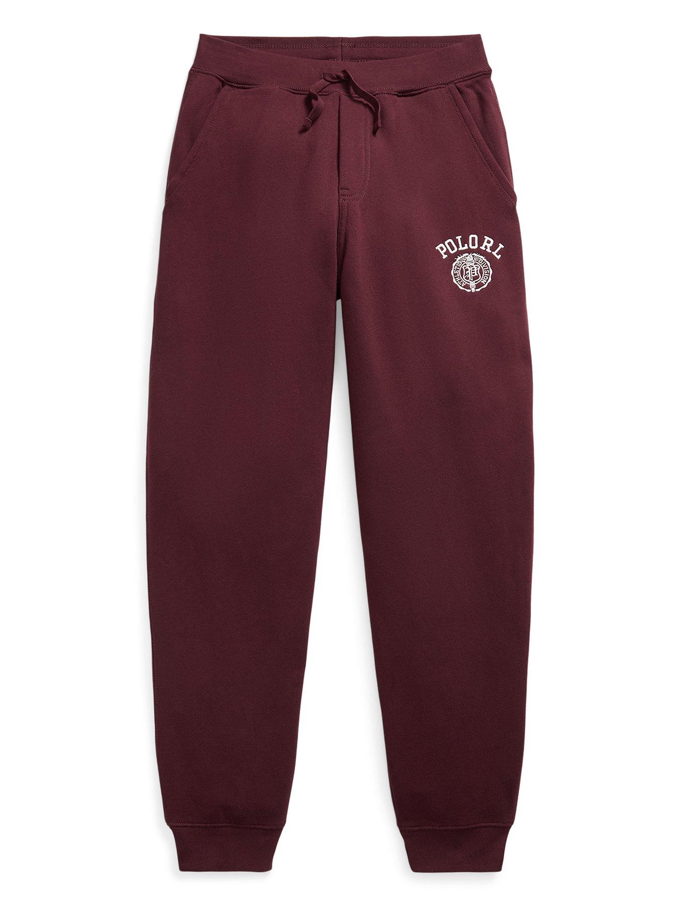Polo Ralph Lauren Boys Logo Jog Pants - Dark Red