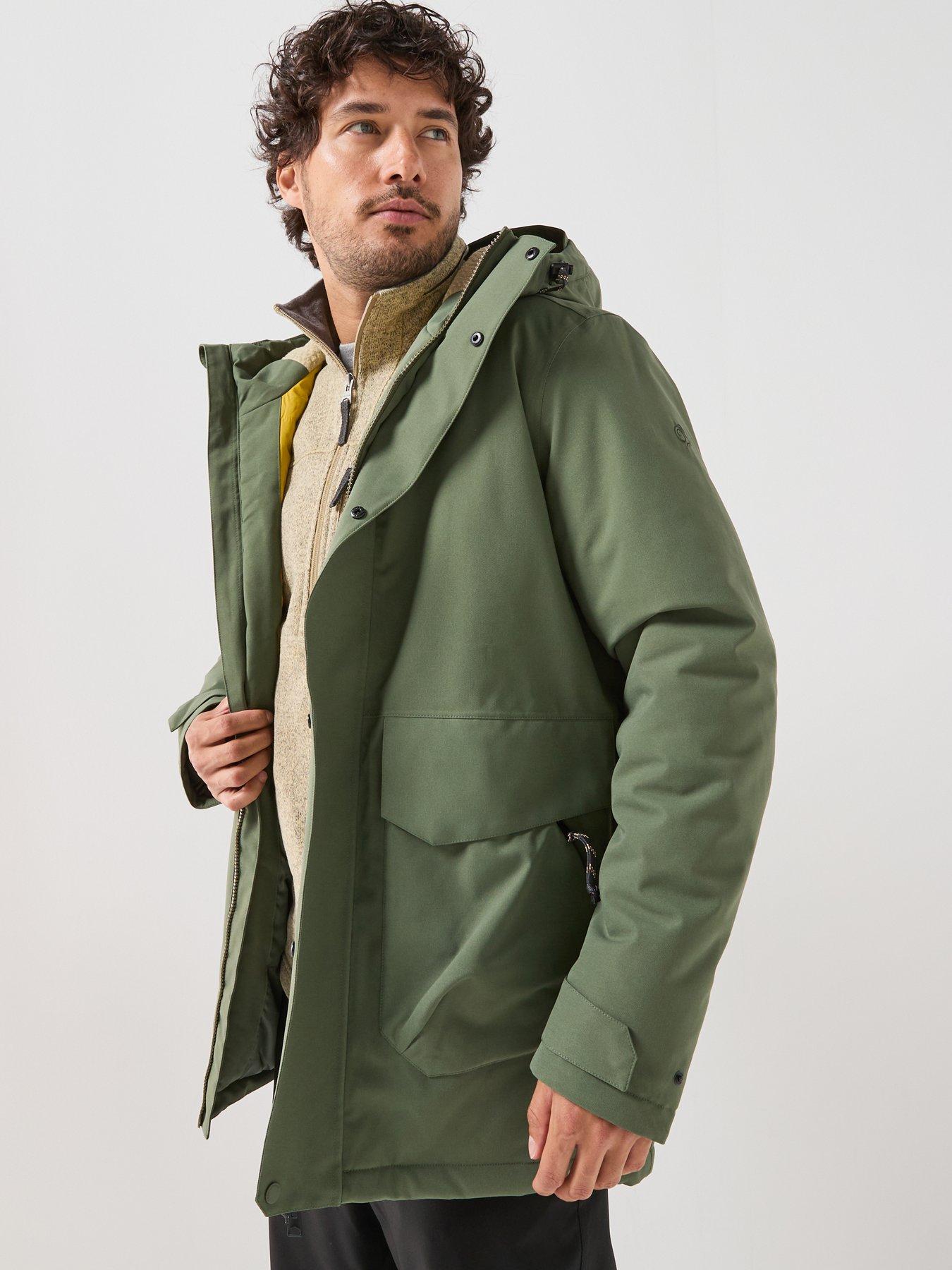 Image 1 of 6 of Craghoppers Mens Agnar Waterproof Insulated Jacket -green
