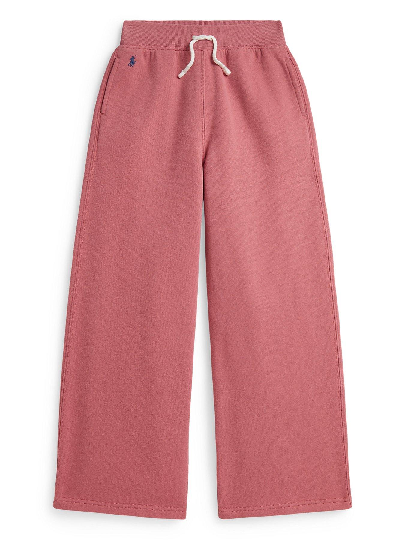 Polo Ralph Lauren Girls Wide Leg Jog Pants - Pink