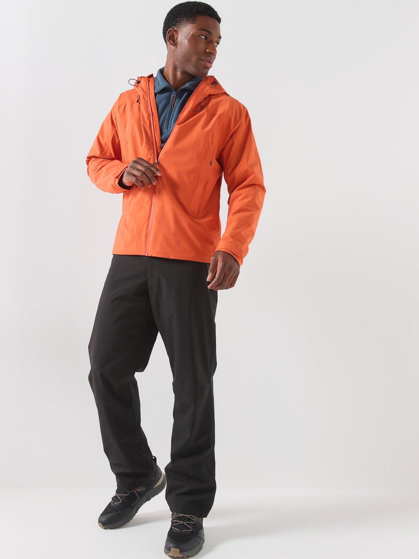 Image 3 of 6 of Craghoppers Mens Ponsa Waterproof Hooded Full Zip Shell Jacket - Orange