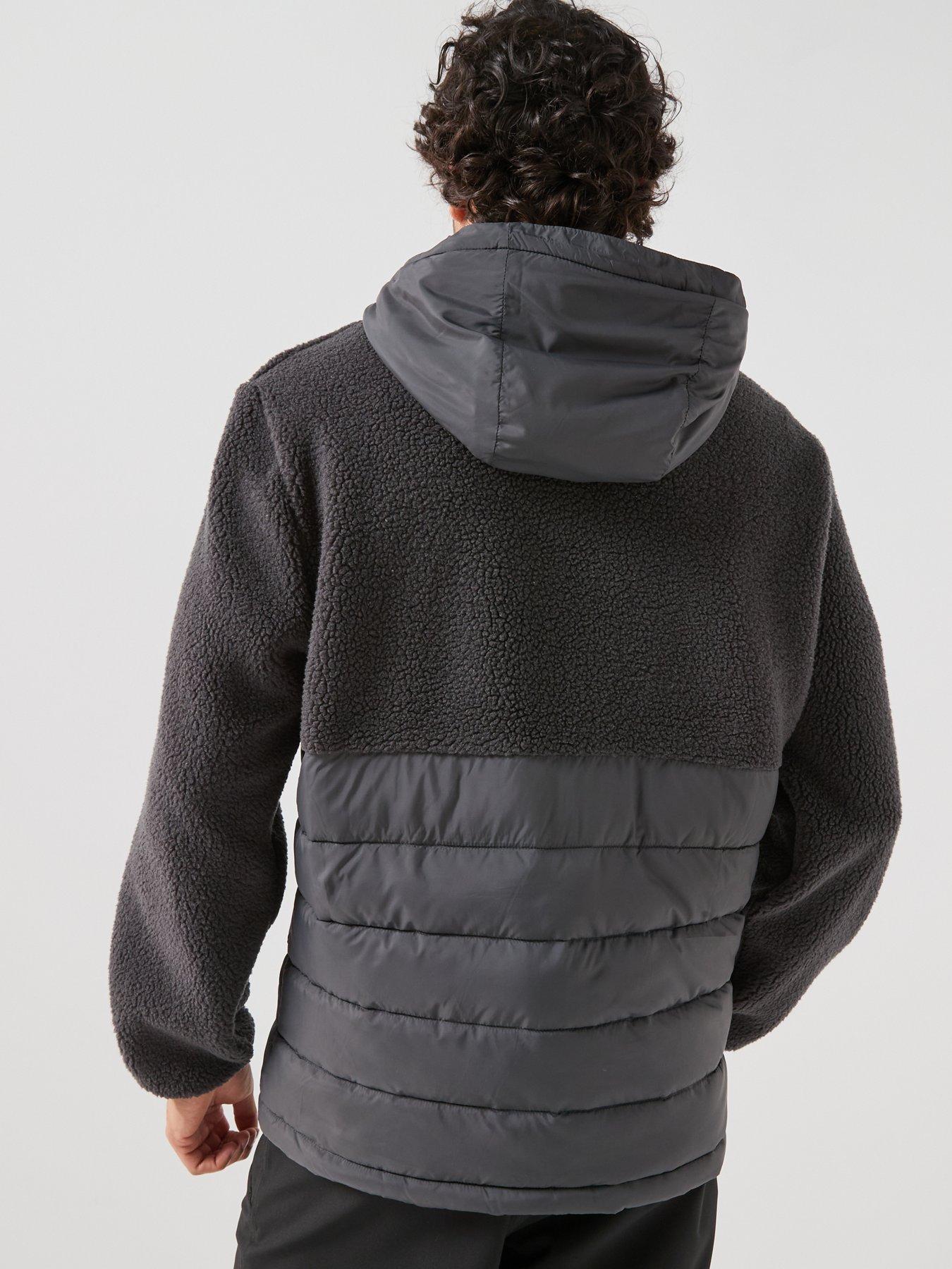 Image 2 of 6 of Craghoppers Mens Jakob Hooded Full Zip Hybrid Fleece Jacket - Grey