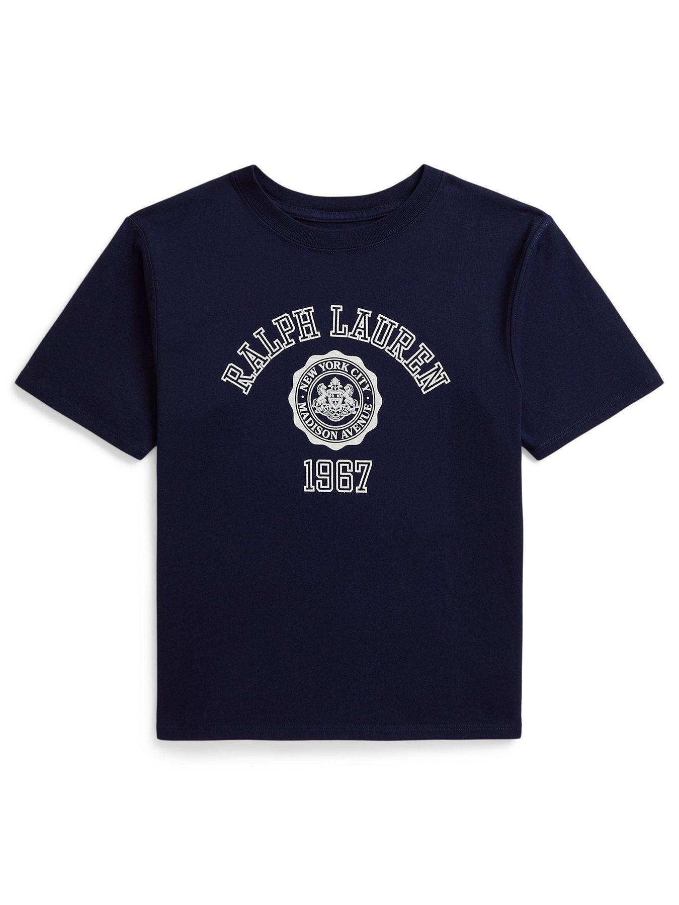 Polo Ralph Lauren Girls Logo Short Sleeve T-Shirt - Navy
