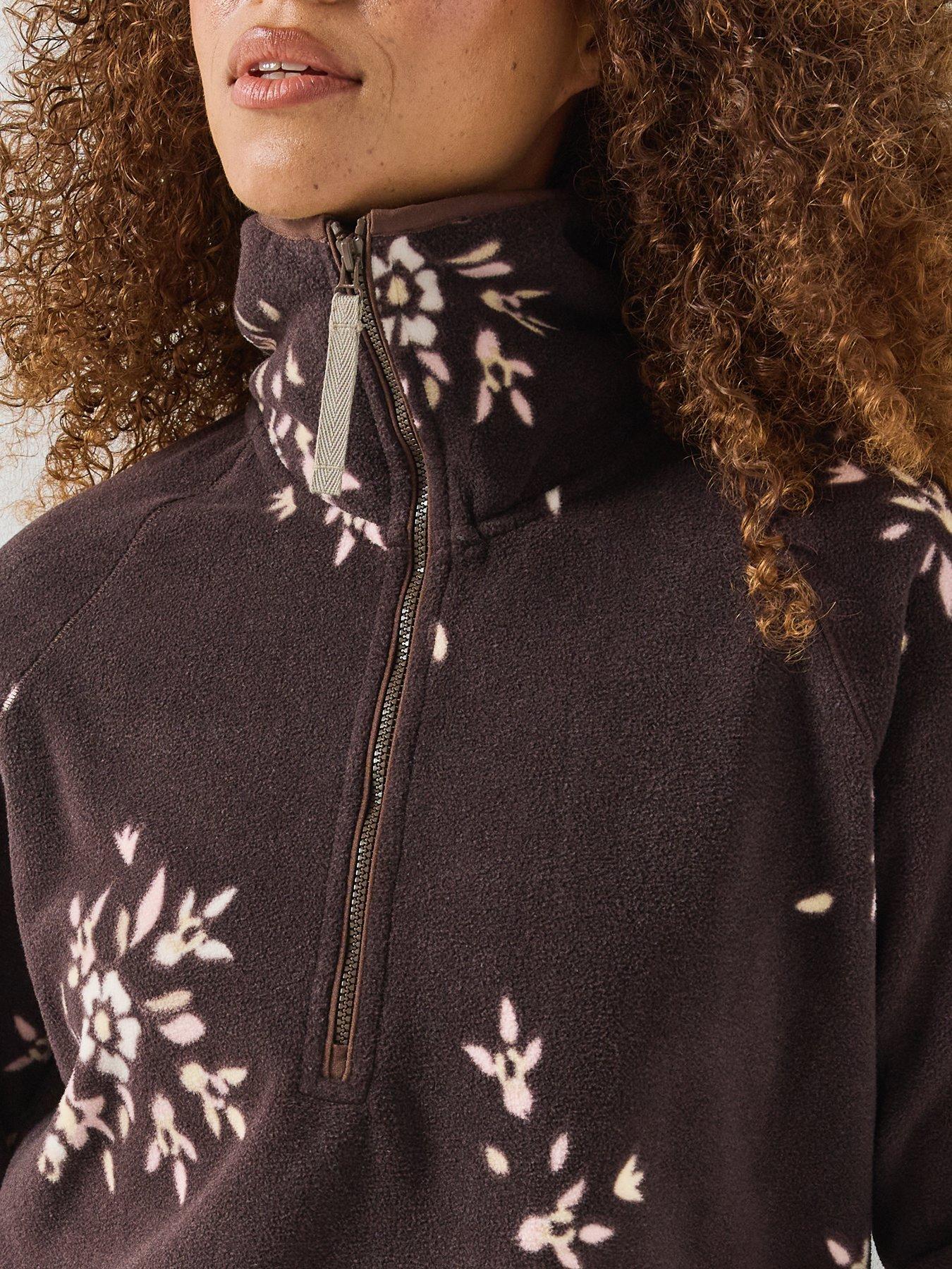 Image 6 of 6 of Craghoppers Womens National Trust Reedmace Half Zip Fleece -brown