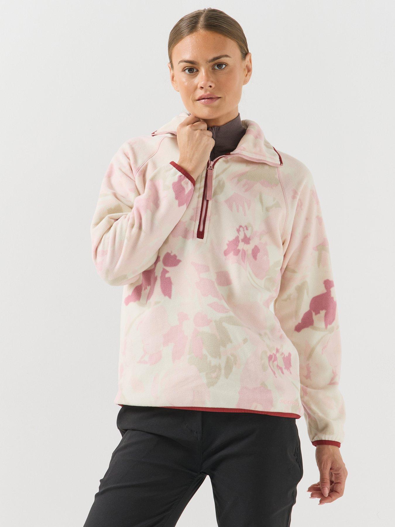 Image 1 of 5 of Craghoppers Womens National Trust Reedmace Half Zip Fleece -pink