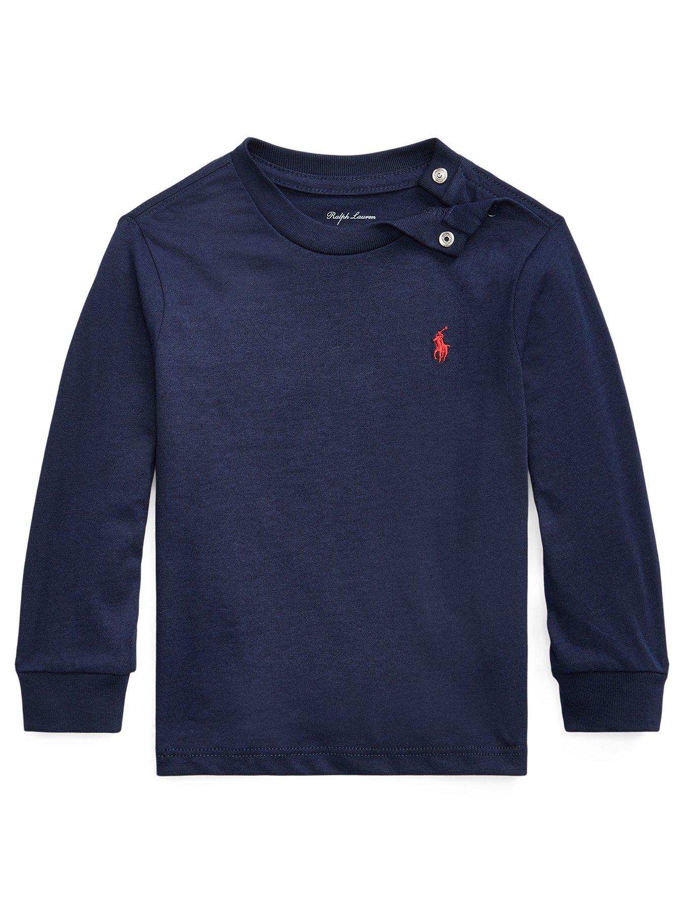 Polo Ralph Lauren Baby Boys Long Sleeve T-shirt - Navy
