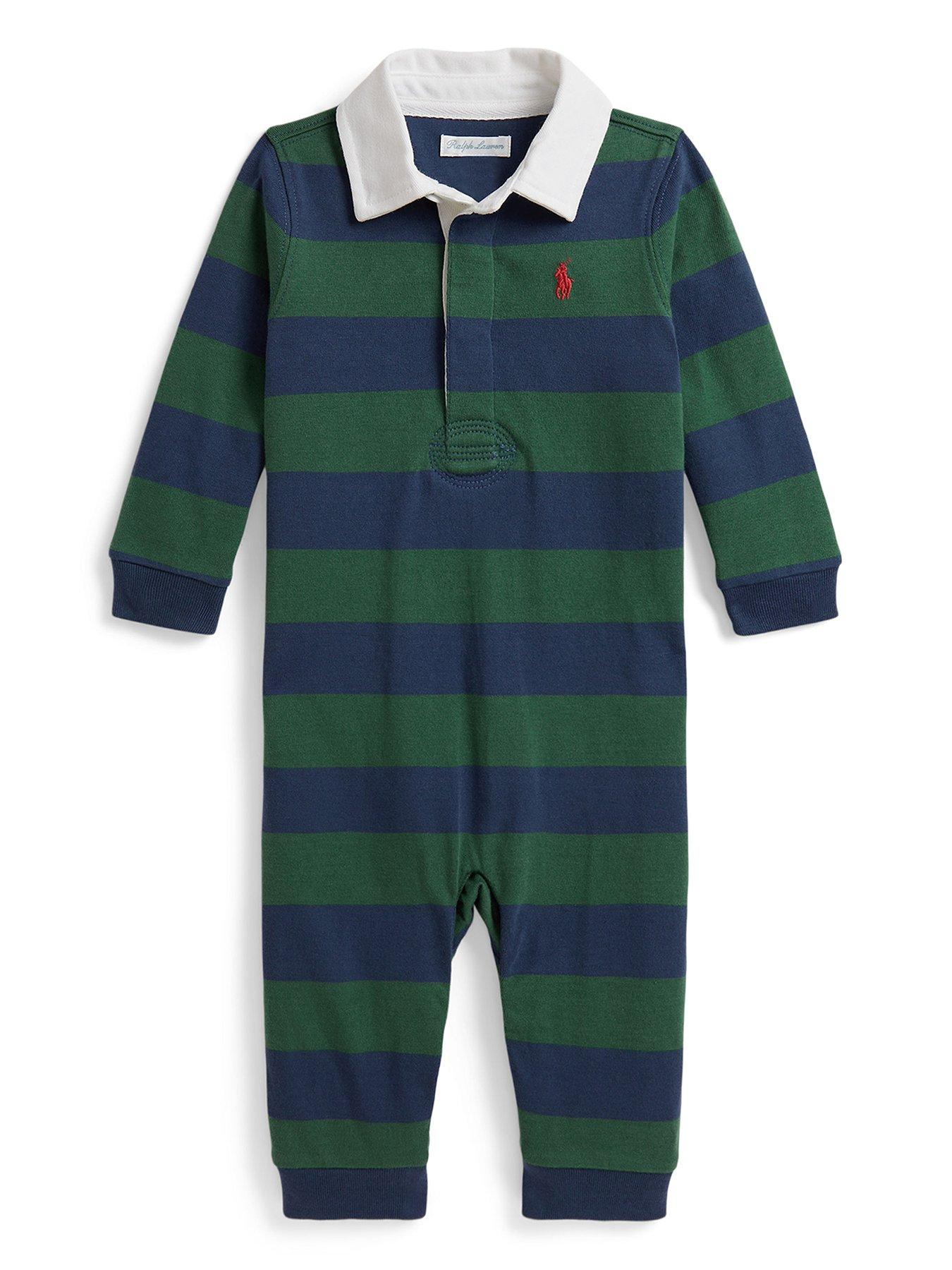 Polo Ralph Lauren Baby Boys Rugby Stripe Coverall - Multi
