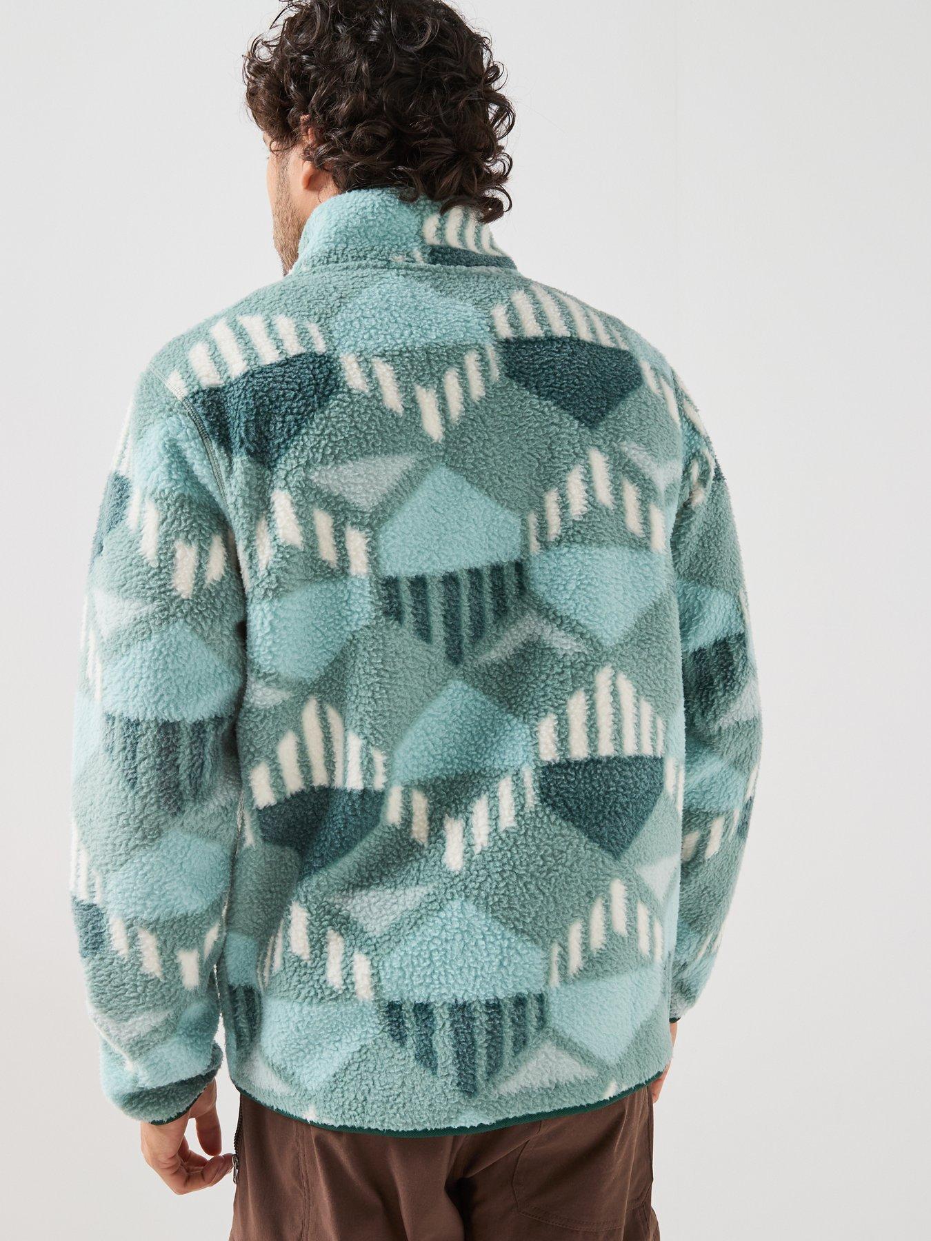 Image 2 of 6 of Craghoppers Mens Tatton II Half Zip Patterned Fleece - Green