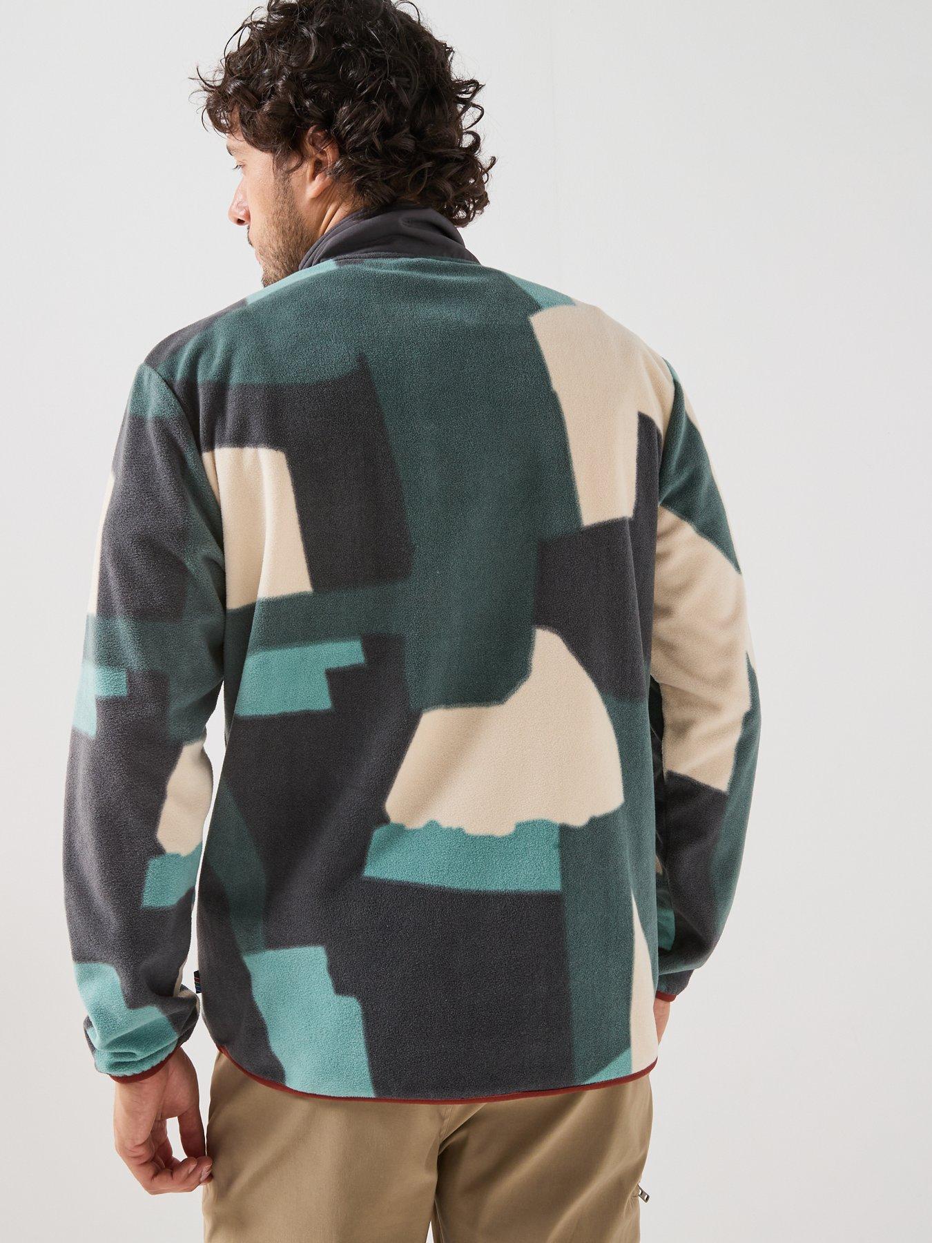 Image 2 of 6 of Craghoppers Mens Dewlish II Microfleece Stud Neck Overhead Fleece - Green Ridge