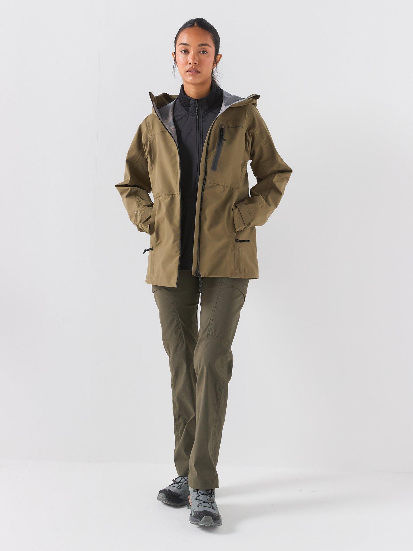 Image 3 of 6 of Craghoppers Womens Elva Waterproof Hooded Shell Jacket - Green