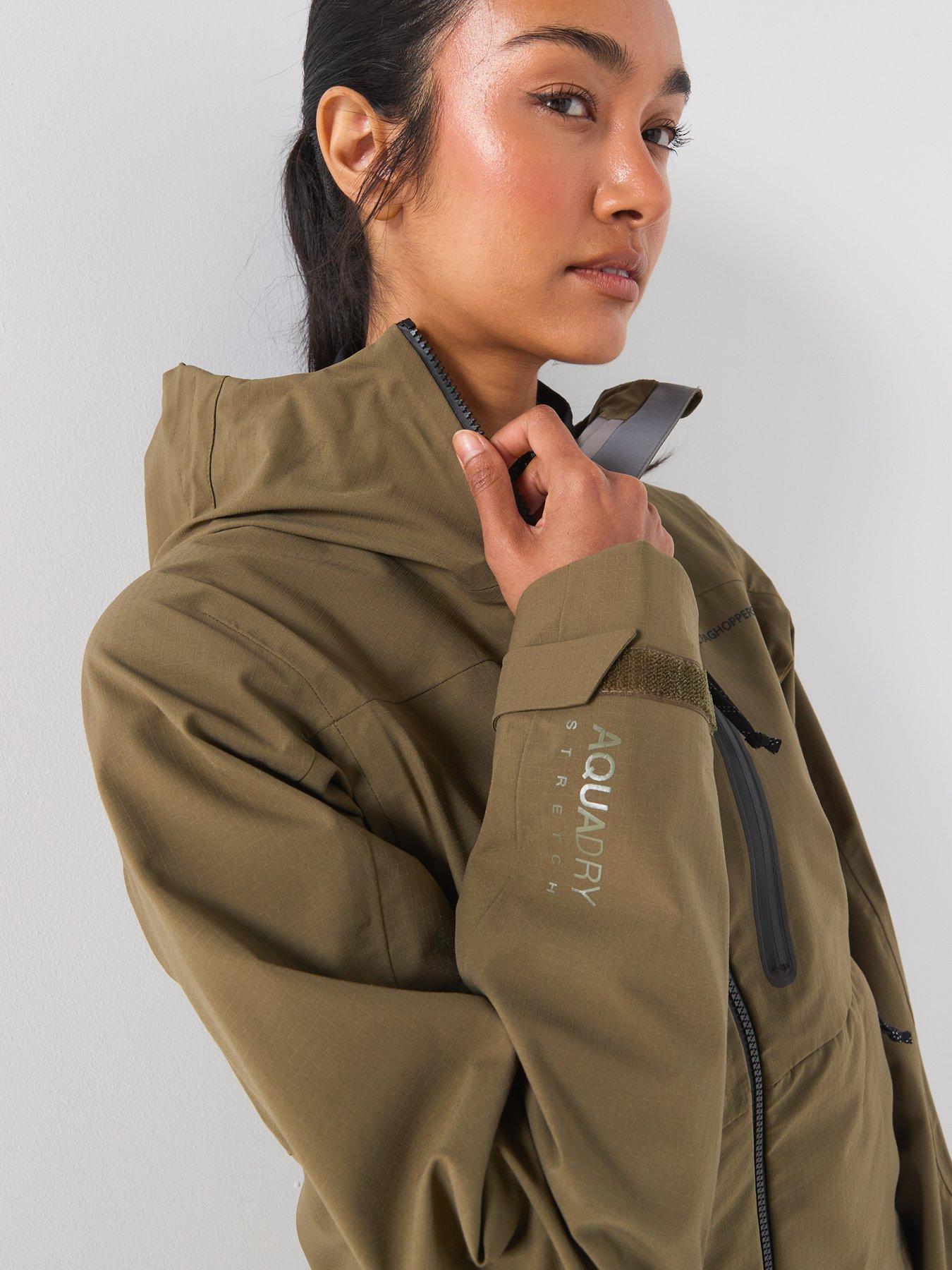Image 4 of 6 of Craghoppers Womens Elva Waterproof Hooded Shell Jacket - Green