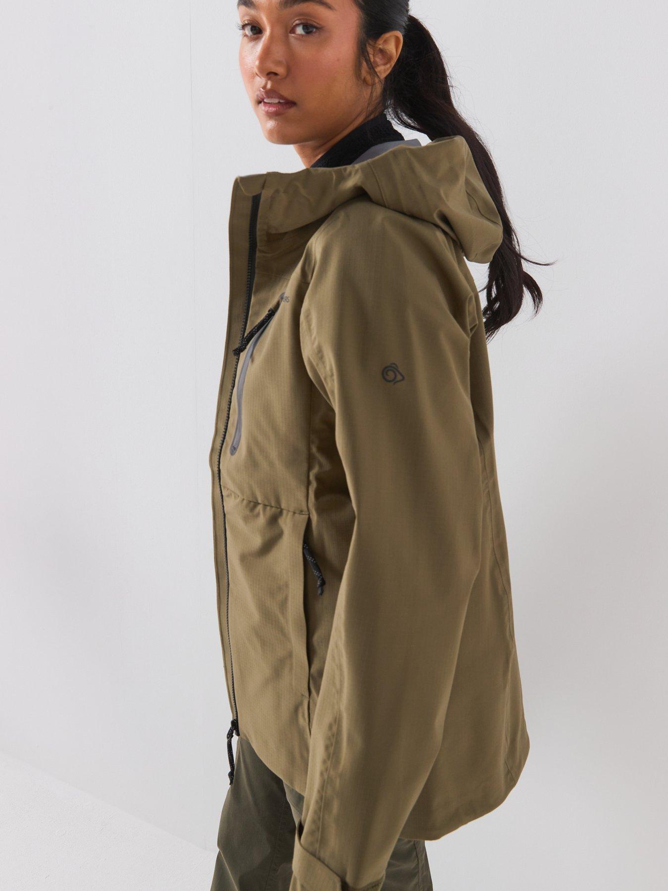 Image 6 of 6 of Craghoppers Womens Elva Waterproof Hooded Shell Jacket - Green