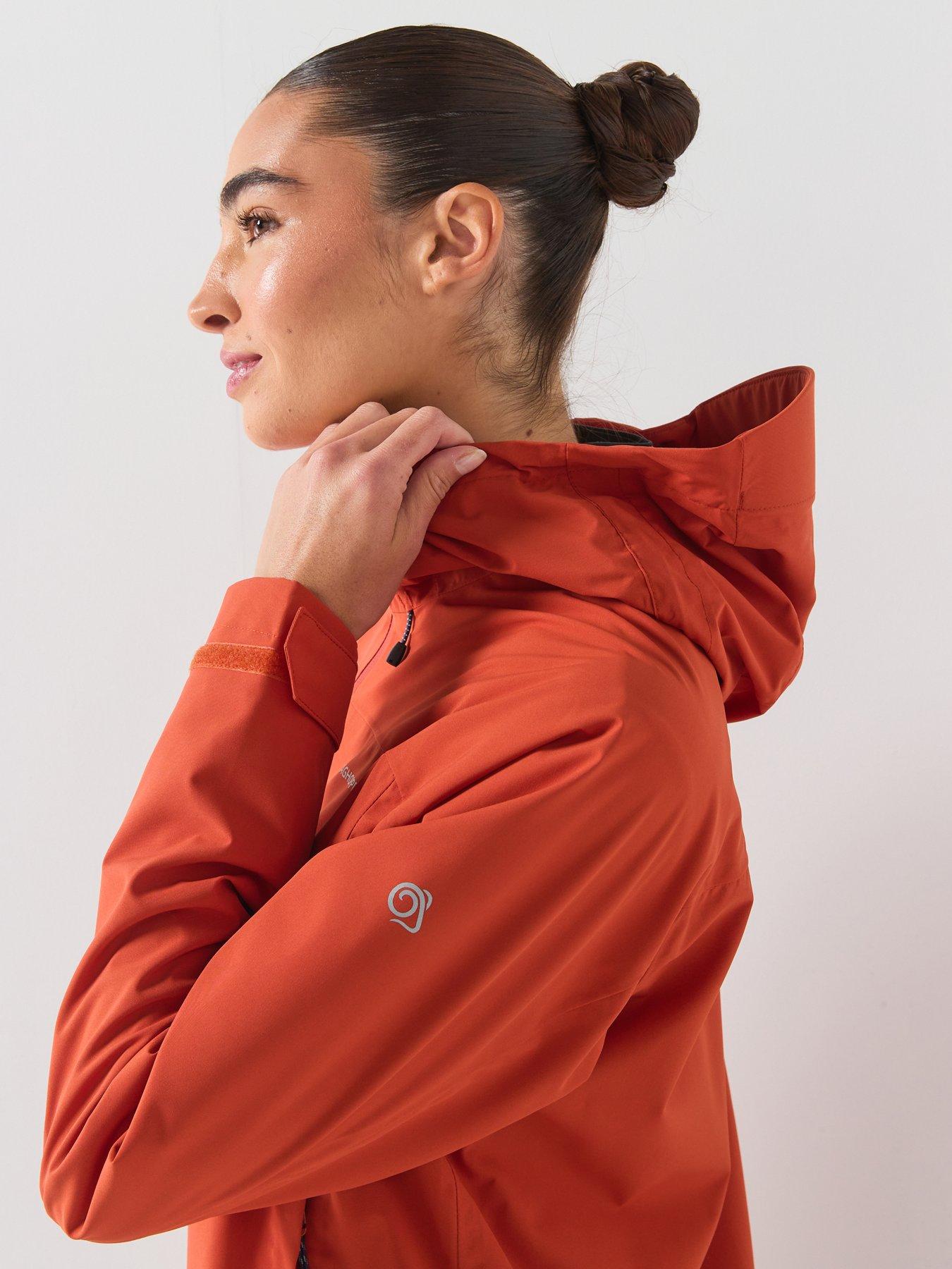Image 5 of 6 of Craghoppers Womens Zohra Waterproof Hooded Shell Jacket - Orange