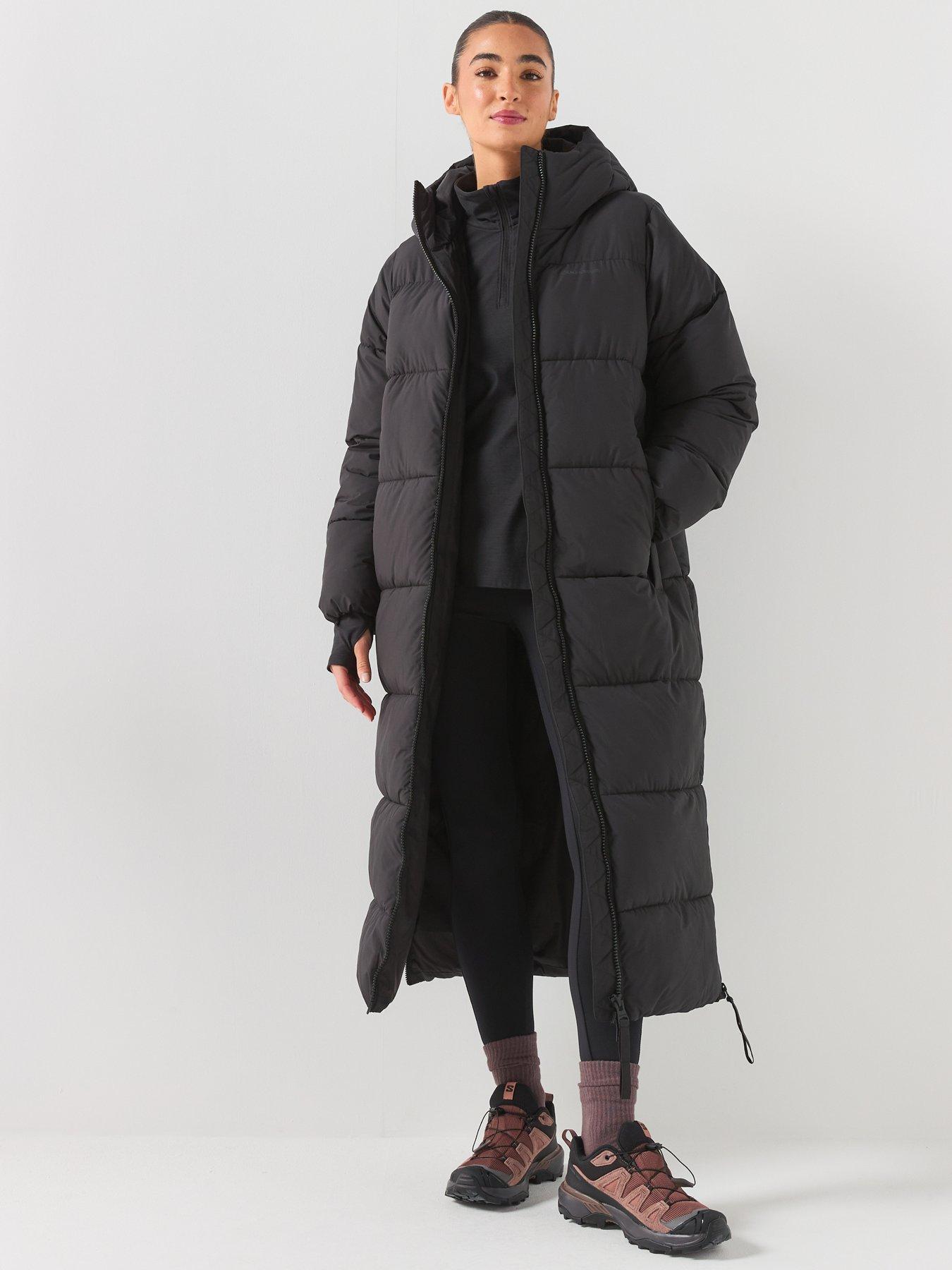 Image 3 of 6 of Craghoppers Womens Narlia II Longline ThermoPro Hooded Quilted Jacket - Black