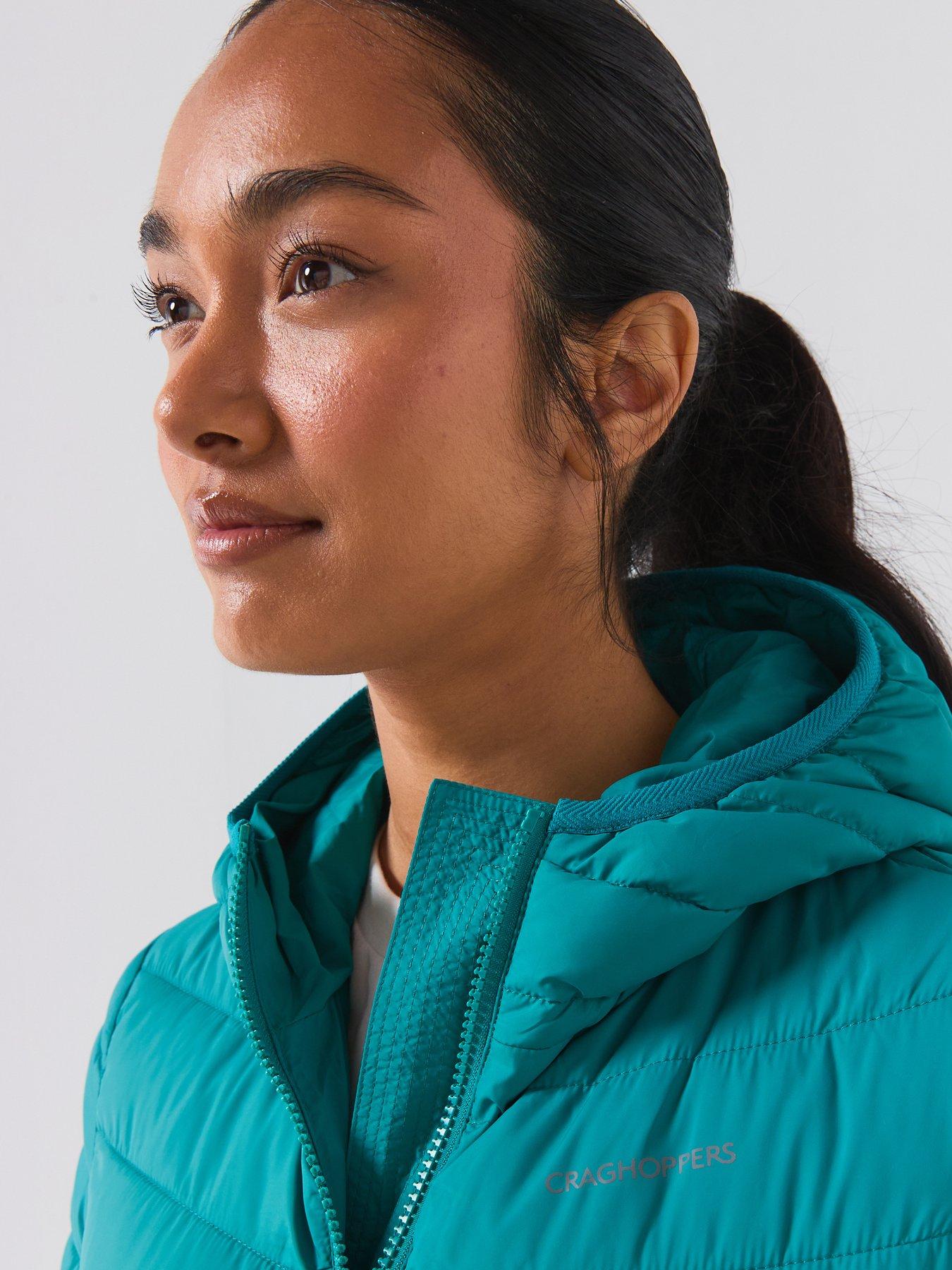 Image 4 of 6 of Craghoppers Womens Lightweight Hooded Packable Jacket - Empress Teal