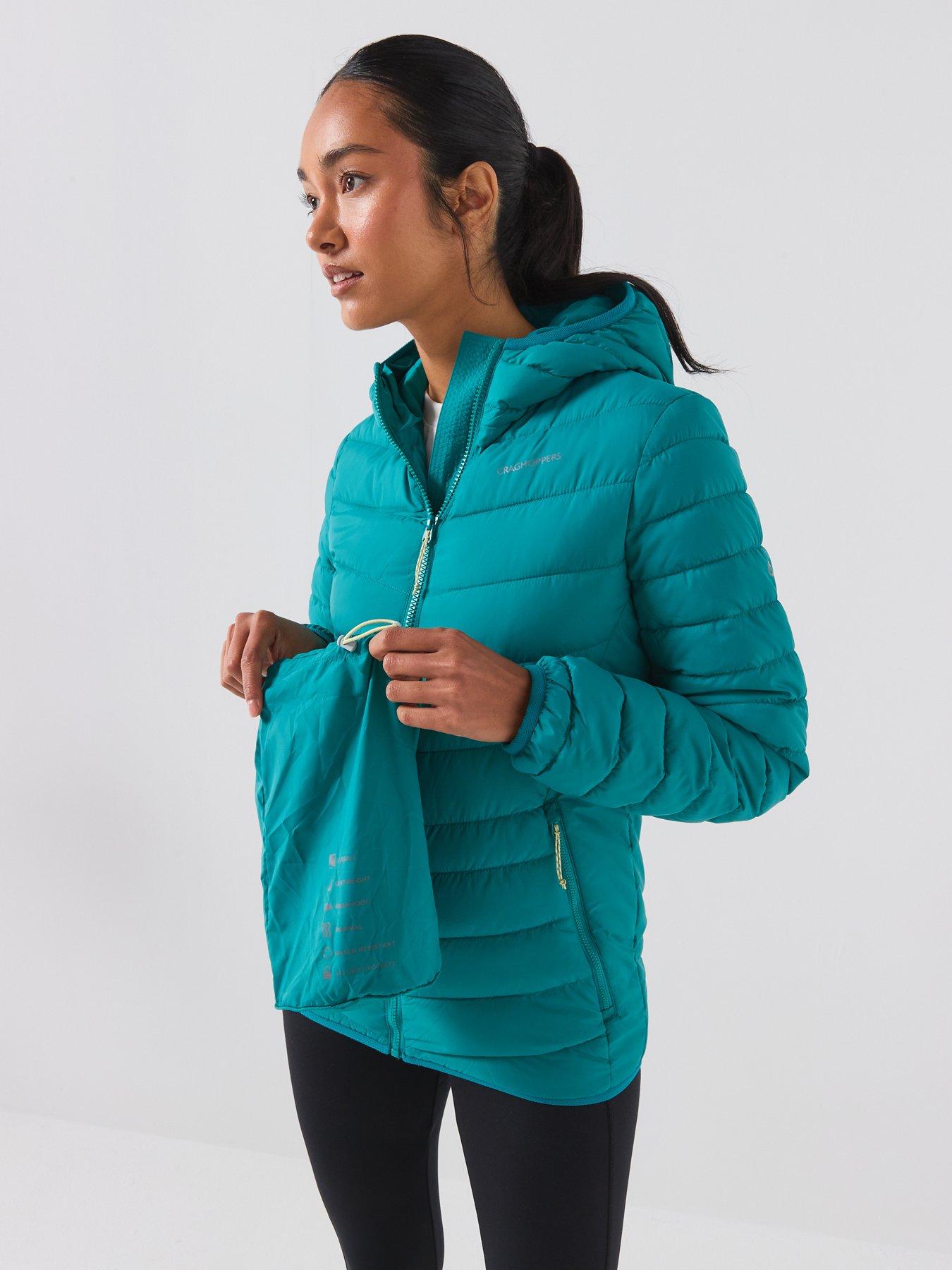 Image 6 of 6 of Craghoppers Womens Lightweight Hooded Packable Jacket - Empress Teal