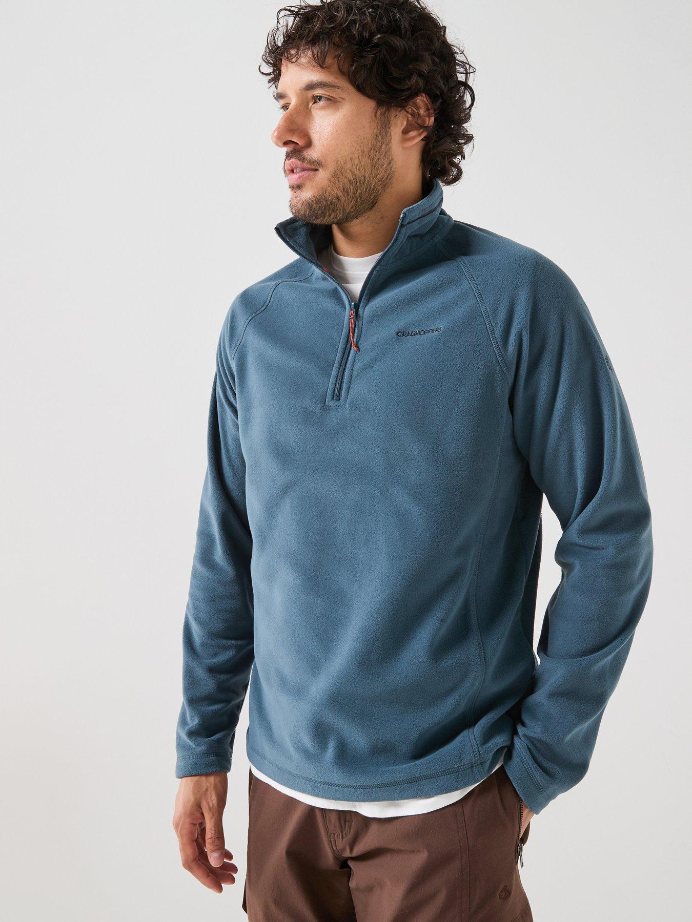 Image 1 of 6 of Craghoppers Mens Corey VI Half Zip Raglan Sleeve Soft Fleece Top - Blue Stone