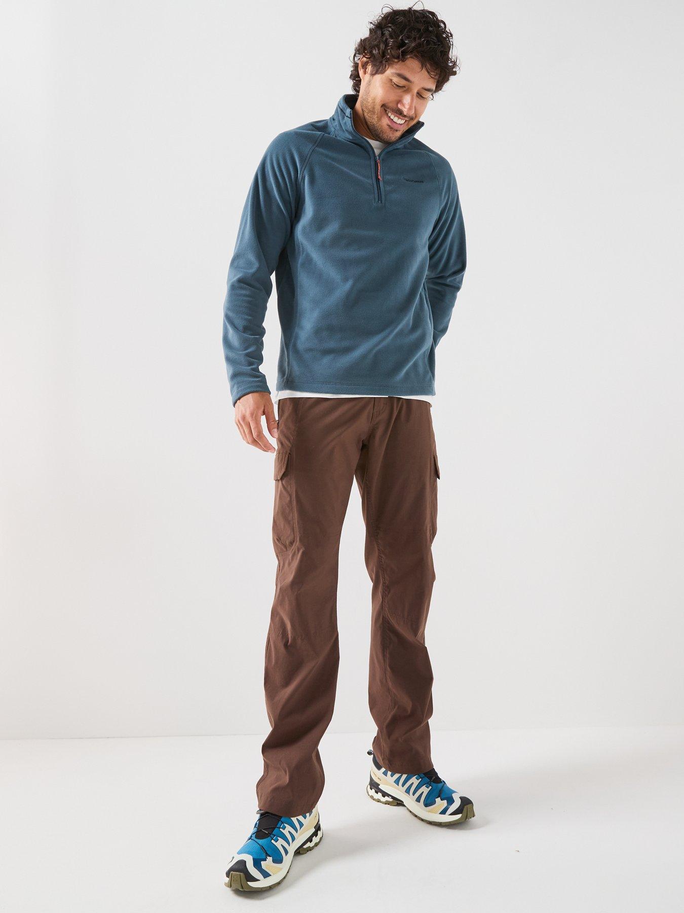 Image 3 of 6 of Craghoppers Mens Corey VI Half Zip Raglan Sleeve Soft Fleece Top - Blue Stone