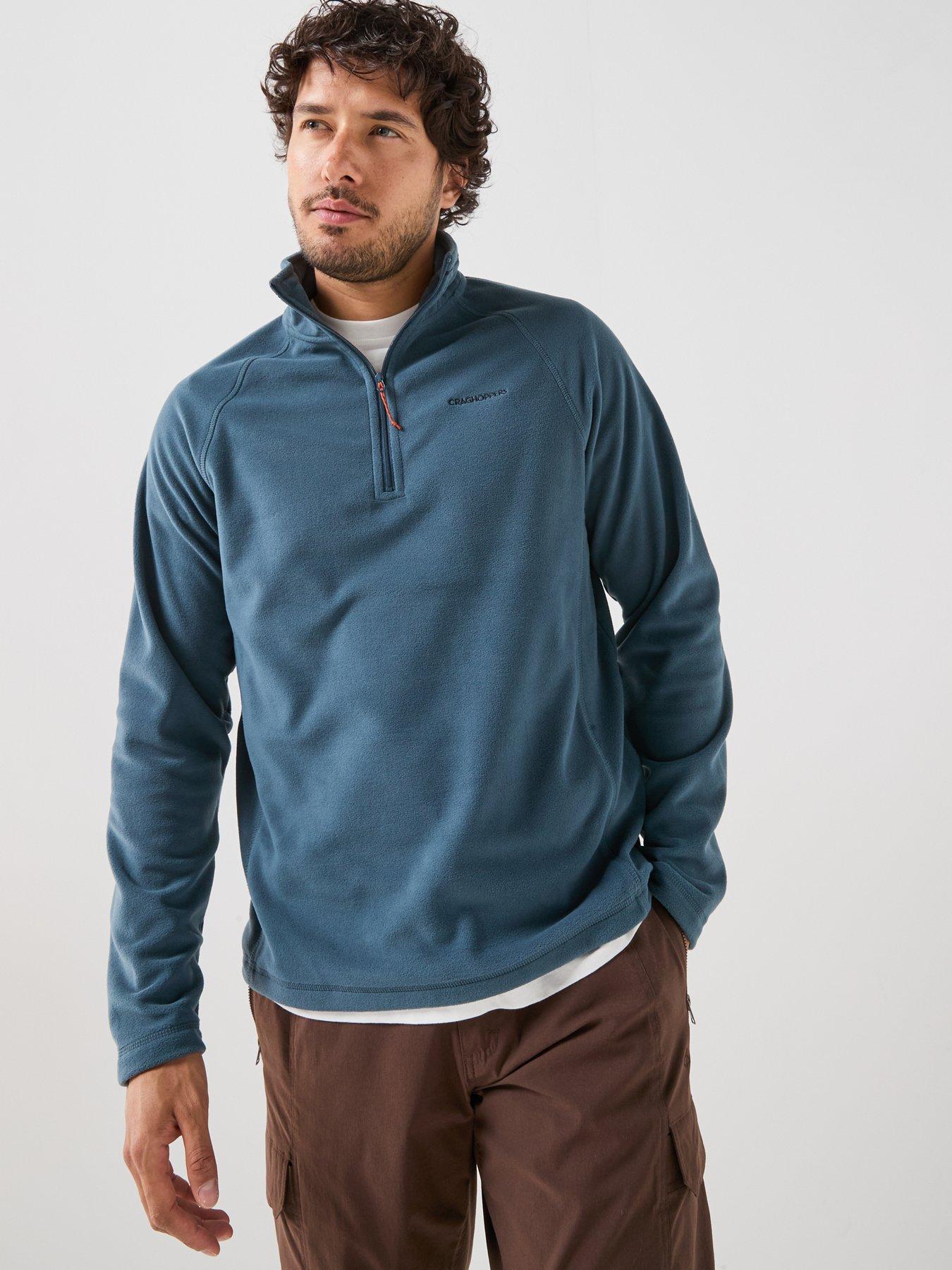 Image 5 of 6 of Craghoppers Mens Corey VI Half Zip Raglan Sleeve Soft Fleece Top - Blue Stone