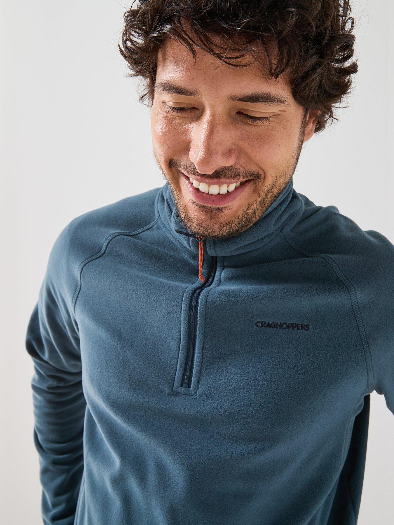 Image 6 of 6 of Craghoppers Mens Corey VI Half Zip Raglan Sleeve Soft Fleece Top - Blue Stone