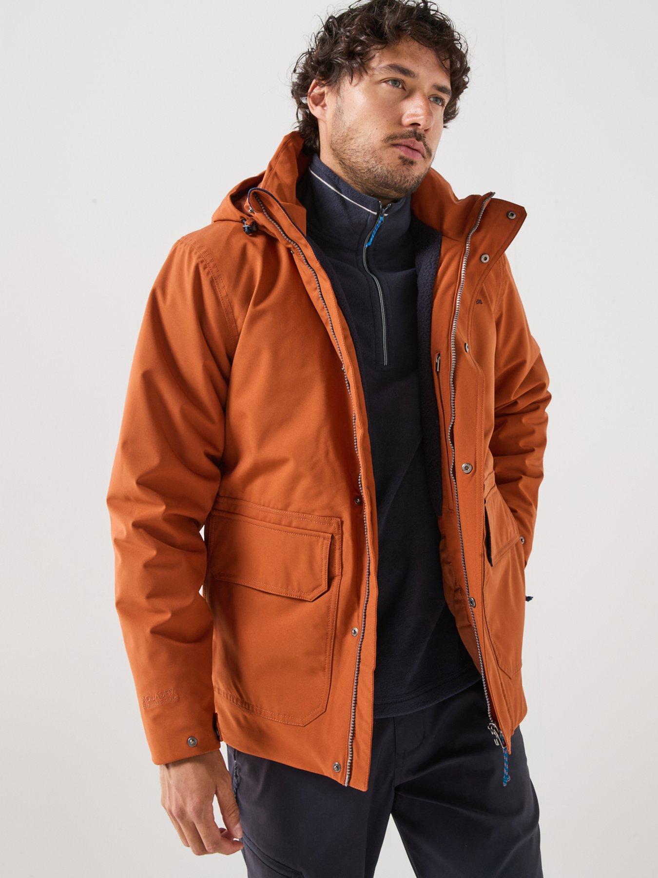 Image 1 of 6 of Craghoppers Mens National Trust Padley Ii Waterproof Insulated Jacket -orange