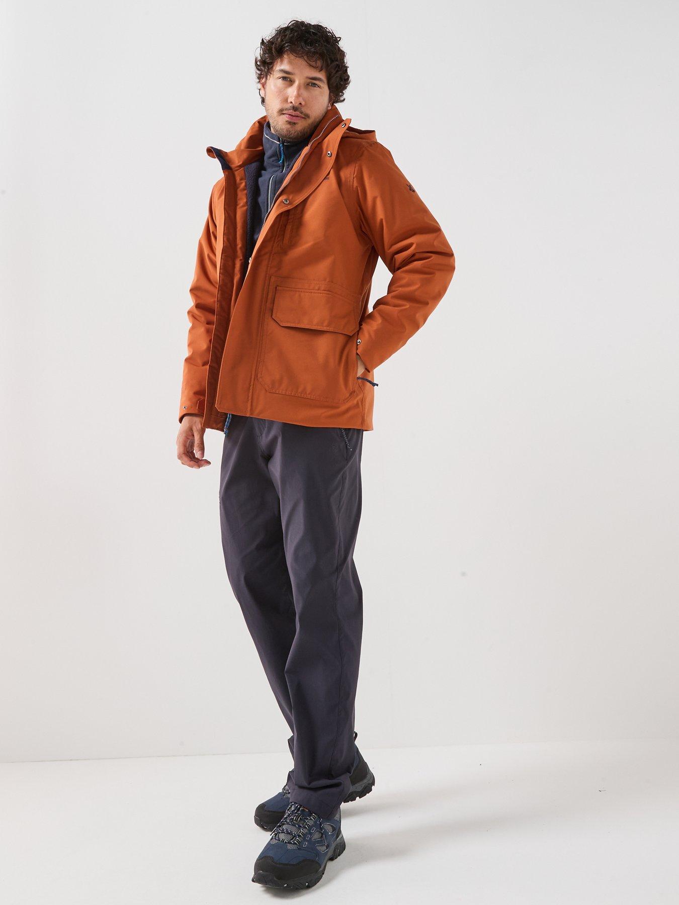 Image 3 of 6 of Craghoppers Mens National Trust Padley Ii Waterproof Insulated Jacket -orange