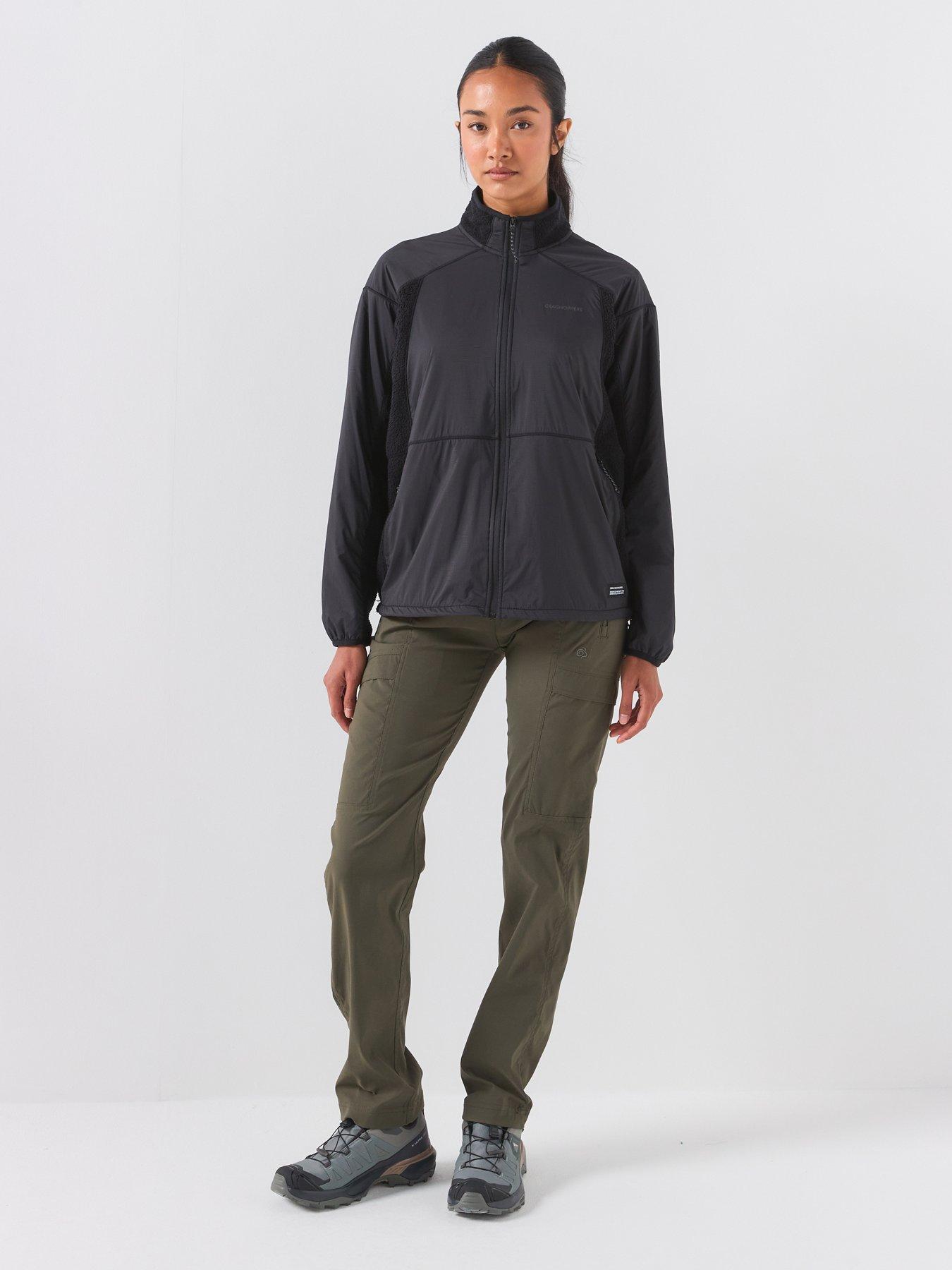 Image 3 of 6 of Craghoppers Womens Compresslite Hybrid Full Zip Fleece Jacket - Black