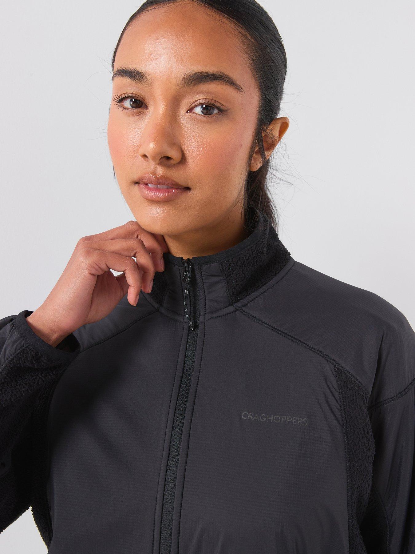 Image 4 of 6 of Craghoppers Womens Compresslite Hybrid Full Zip Fleece Jacket - Black
