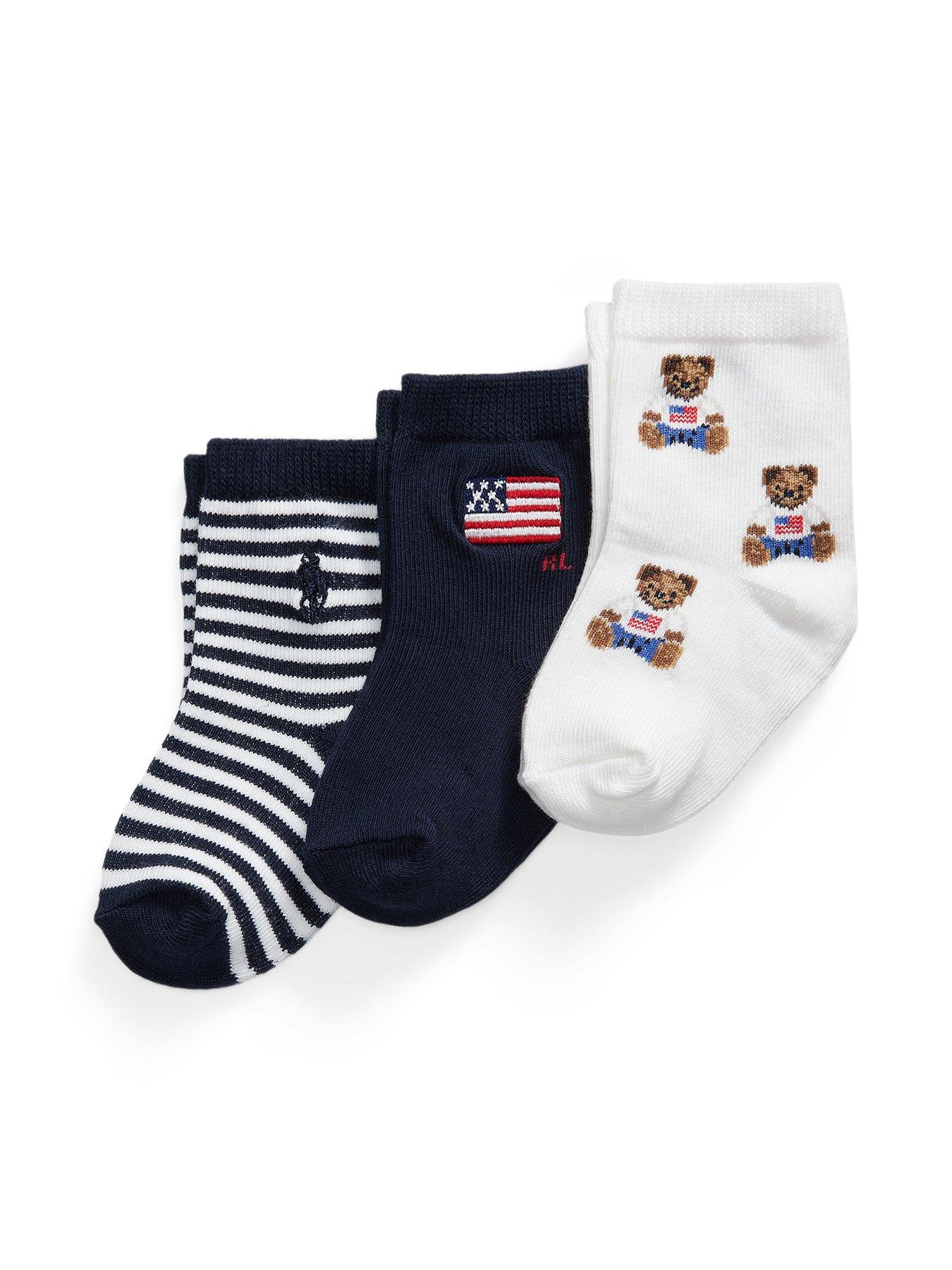 Polo Ralph Lauren Baby Boys 3 Pack Socks - Multi