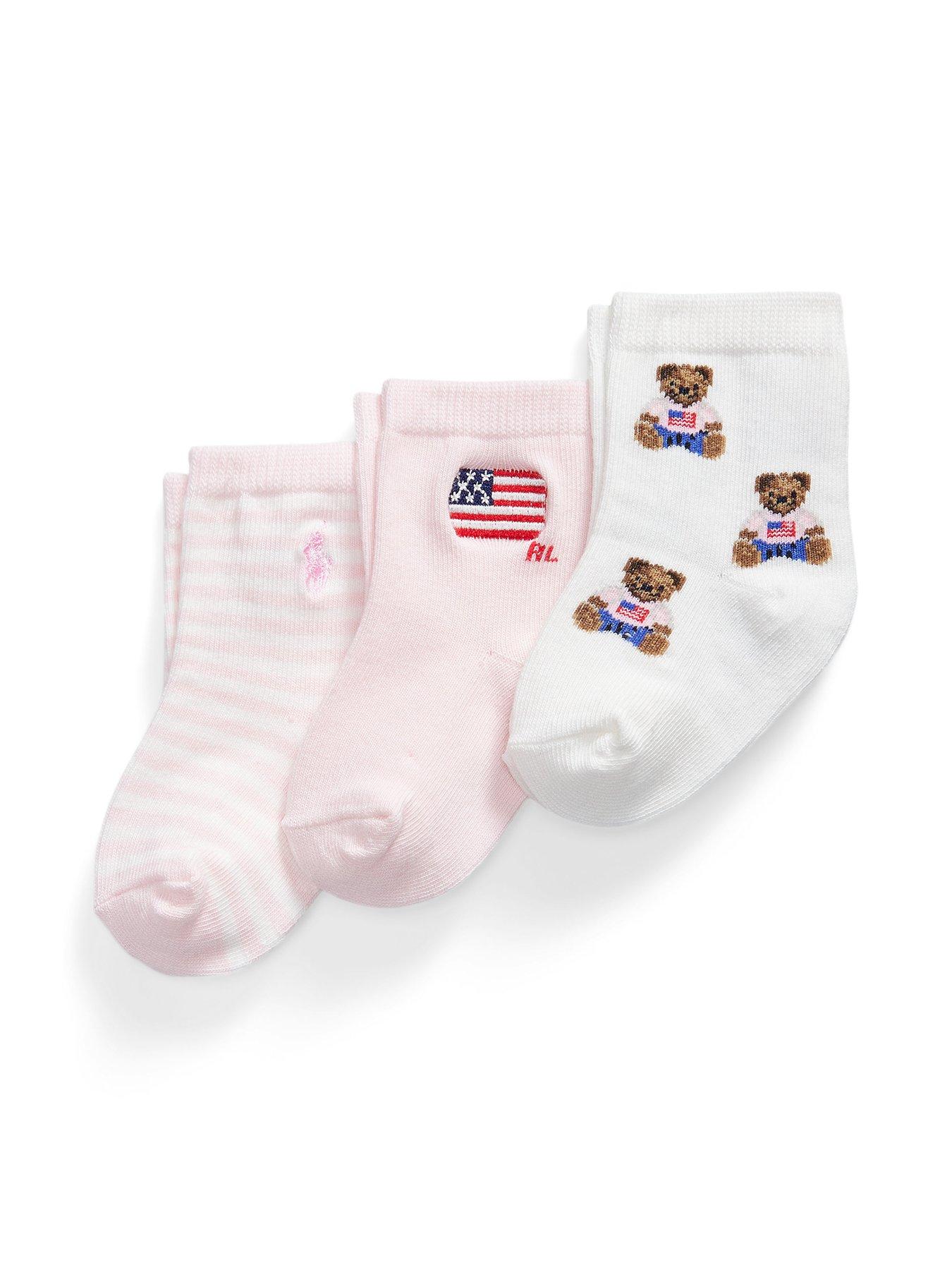 Polo Ralph Lauren Baby Girls 3 Pack Of Socks - Multi