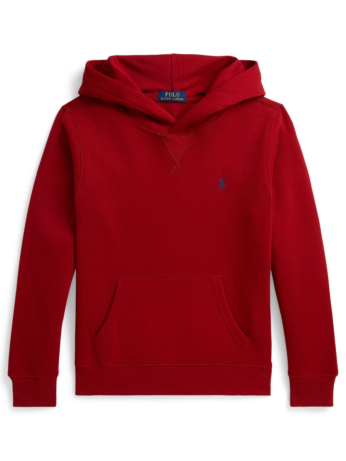 Image 1 of 2 of Polo Ralph Lauren Boys Hoodie - Red