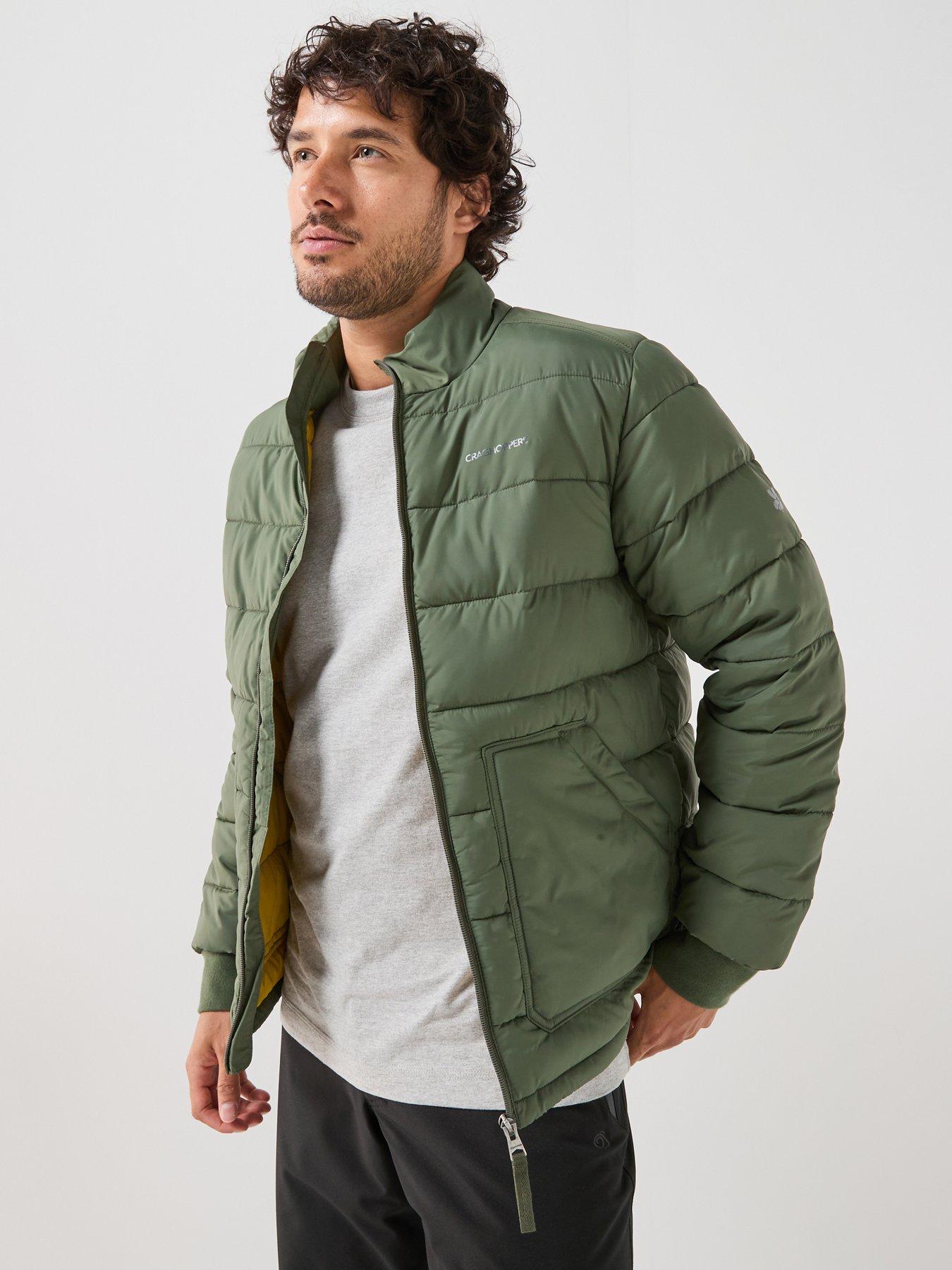 Image 1 of 6 of Craghoppers Mens National Trust Quilted Stretch Full Zip Jacket - Green