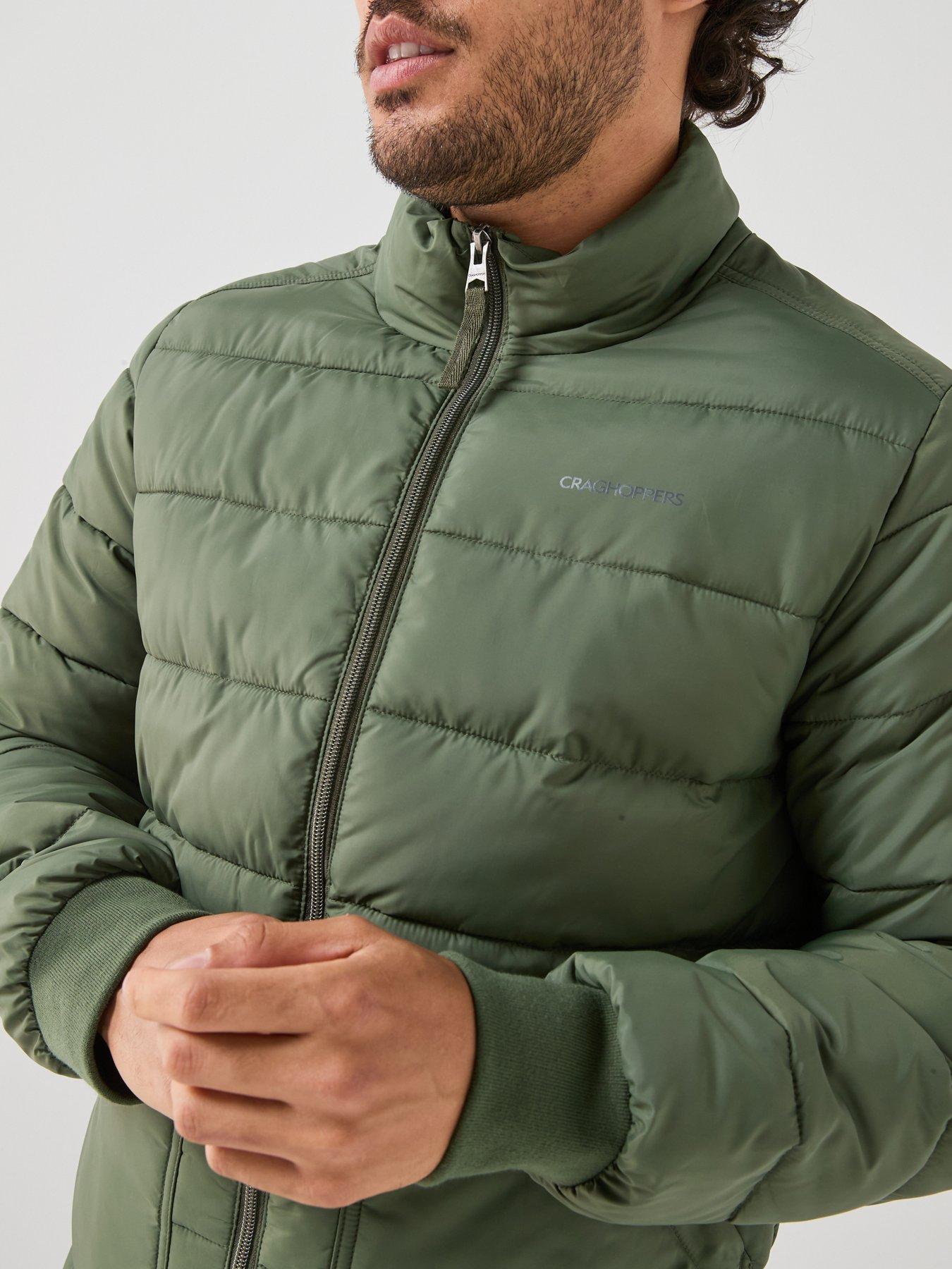 Image 4 of 6 of Craghoppers Mens National Trust Quilted Stretch Full Zip Jacket - Green