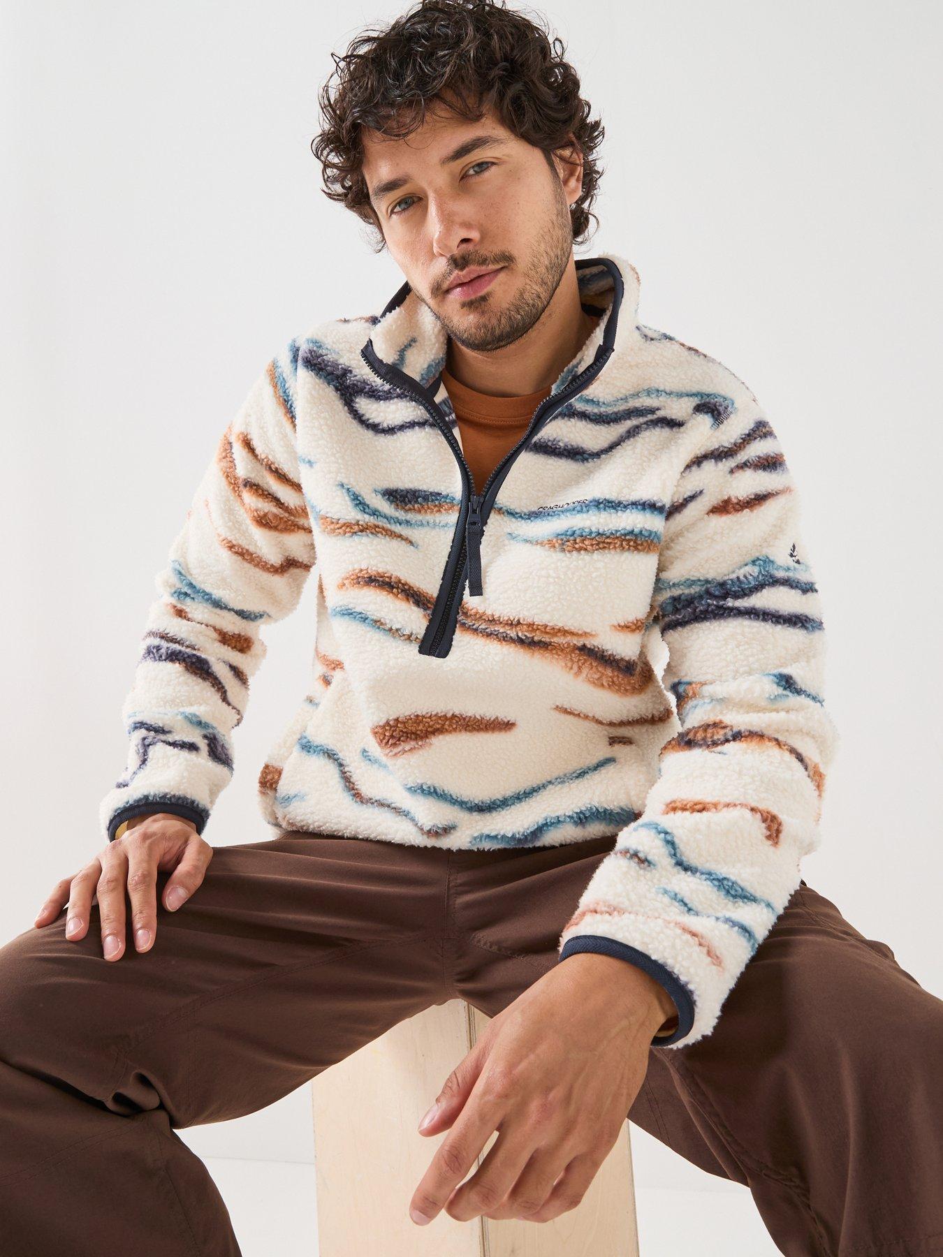 Craghoppers Mens National Trust Rawthey Half Zip Fleece -creamwhite