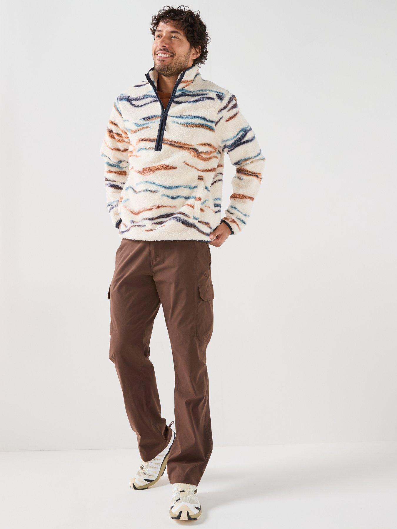 Image 3 of 6 of Craghoppers Mens National Trust Rawthey Half Zip Soft Fleece Kangaroo Pocket Fleece - Cream