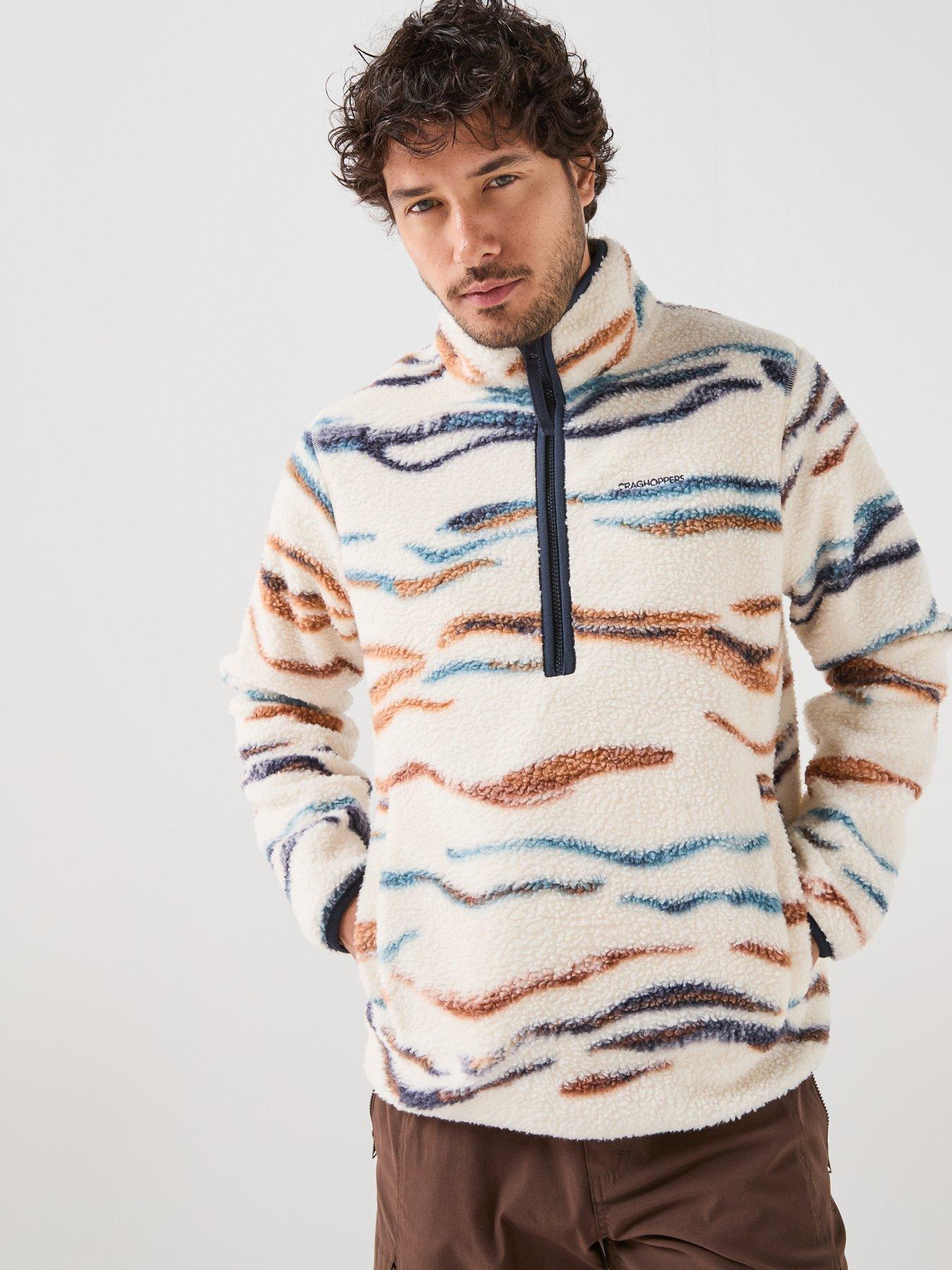 Image 4 of 6 of Craghoppers Mens National Trust Rawthey Half Zip Soft Fleece Kangaroo Pocket Fleece - Cream