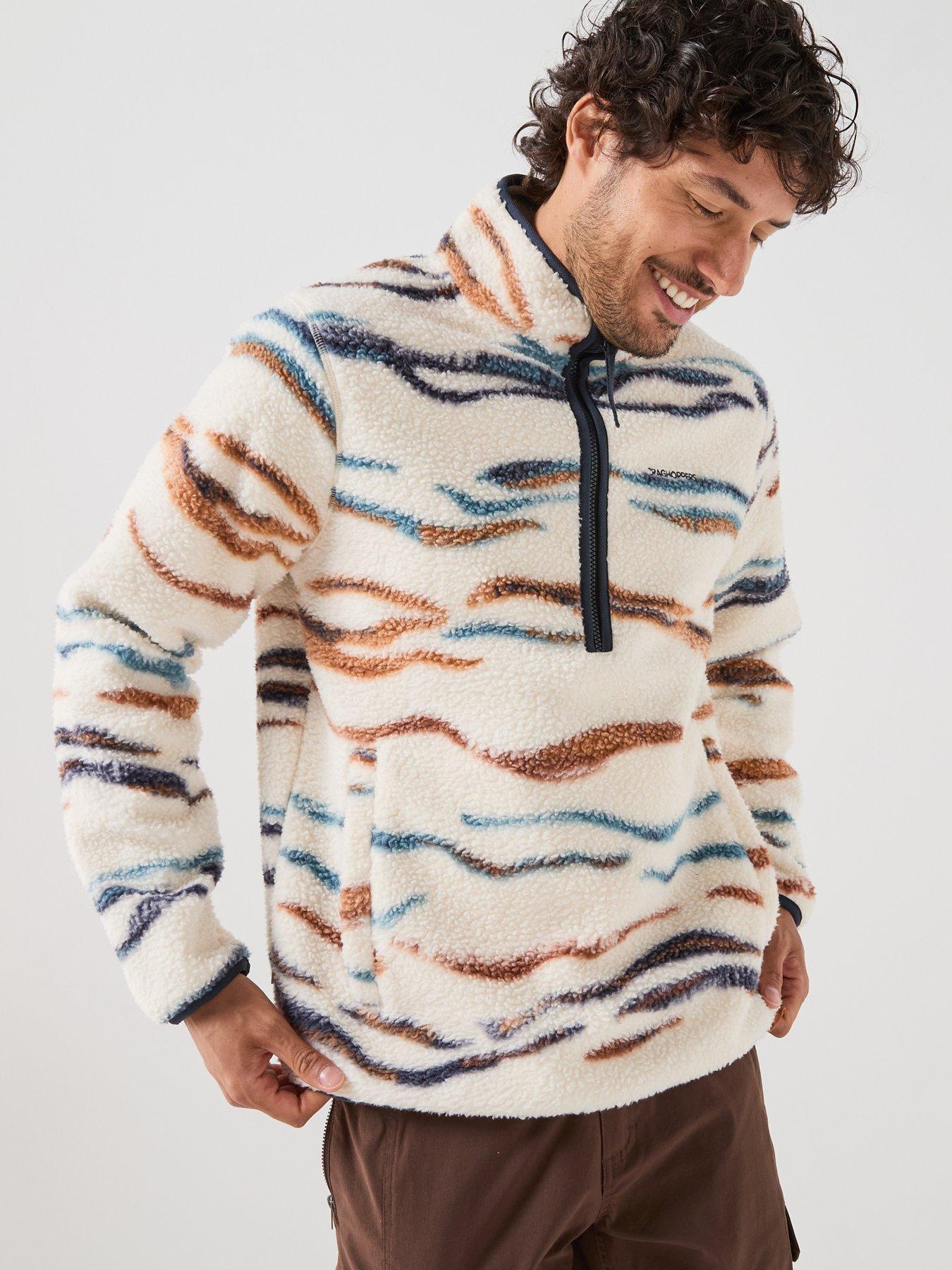 Image 5 of 6 of Craghoppers Mens National Trust Rawthey Half Zip Soft Fleece Kangaroo Pocket Fleece - Cream