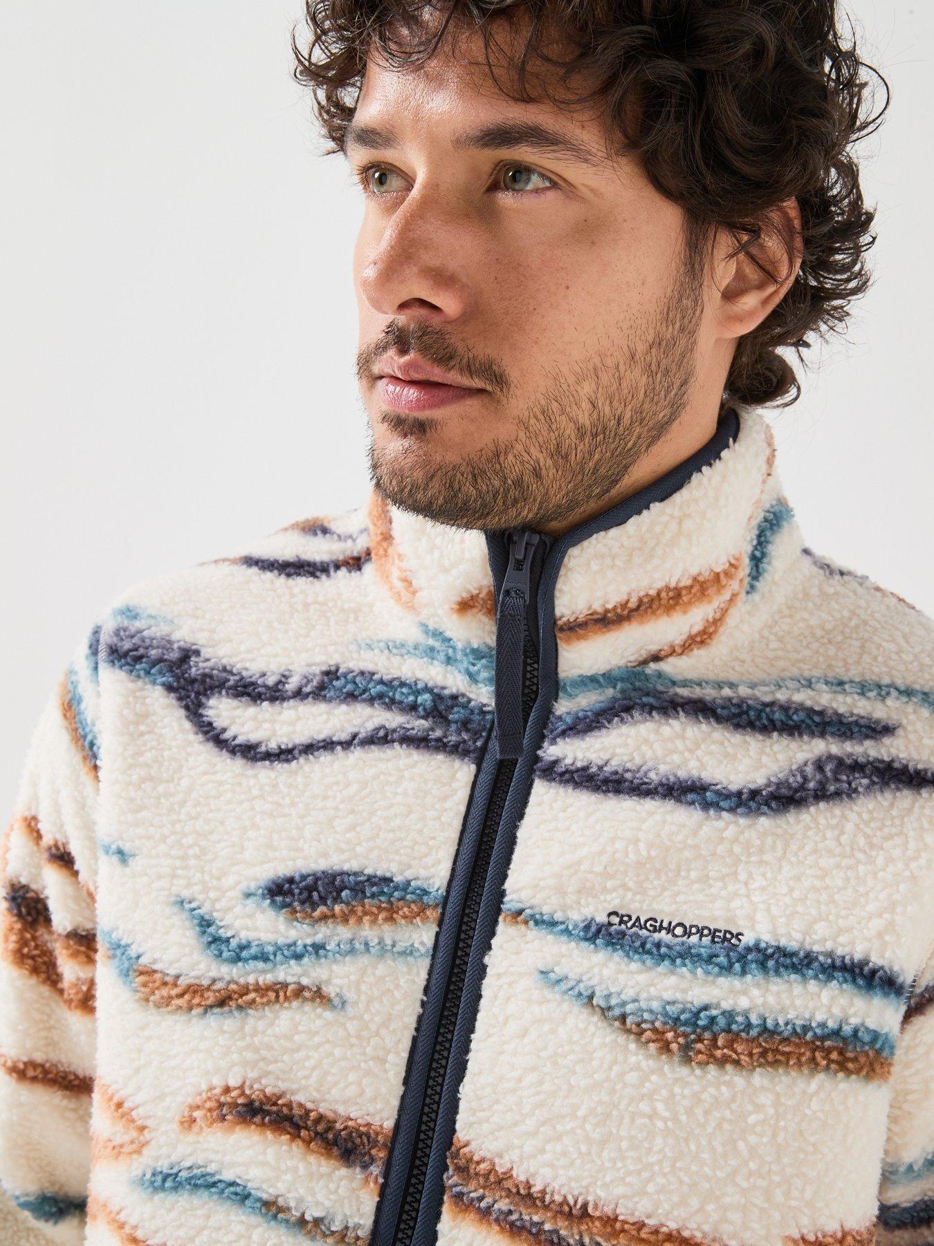 Image 6 of 6 of Craghoppers Mens National Trust Rawthey Half Zip Soft Fleece Kangaroo Pocket Fleece - Cream