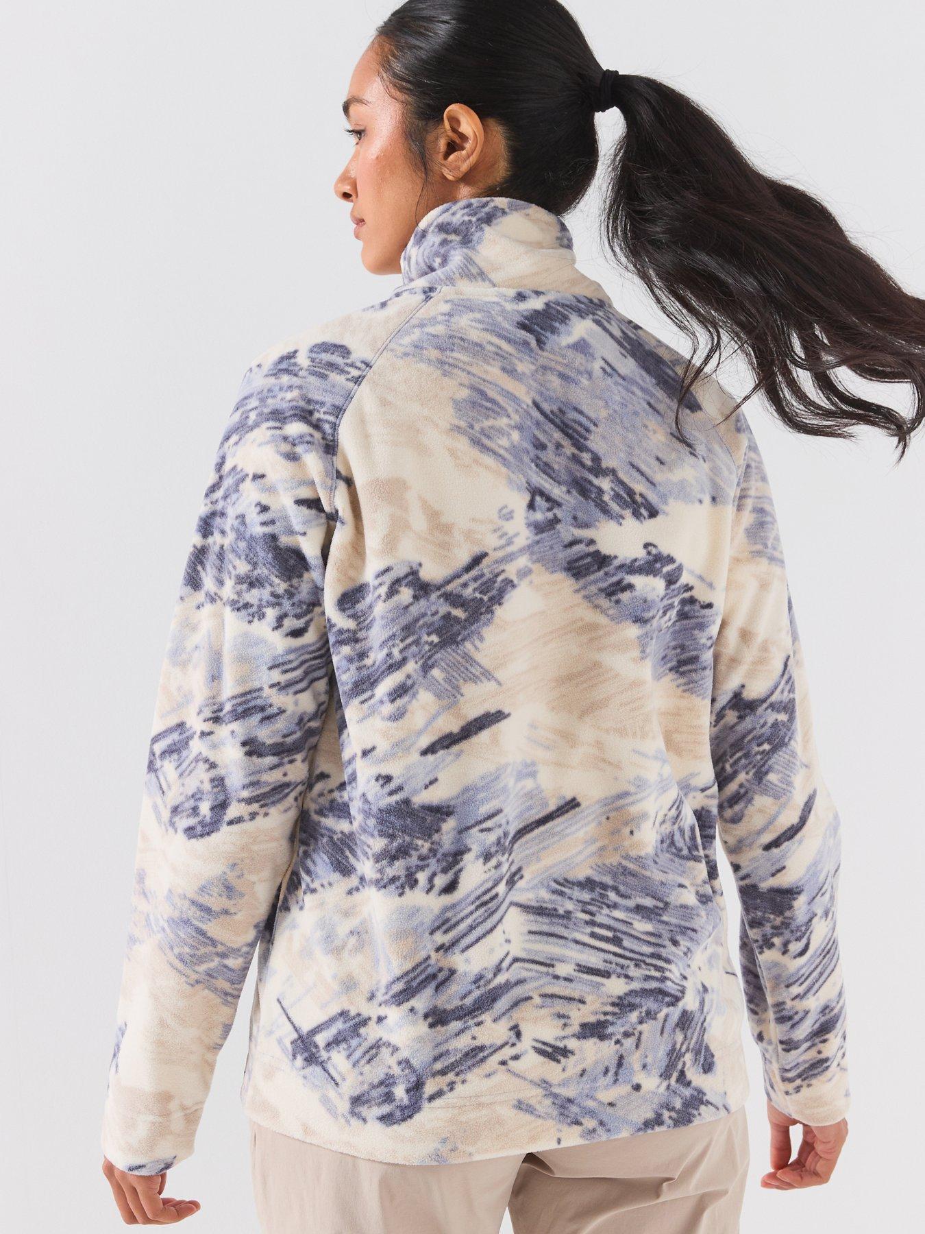 Image 2 of 6 of Craghoppers Womens Annjela Half Zip Printed Microfleece Fleece - Blue