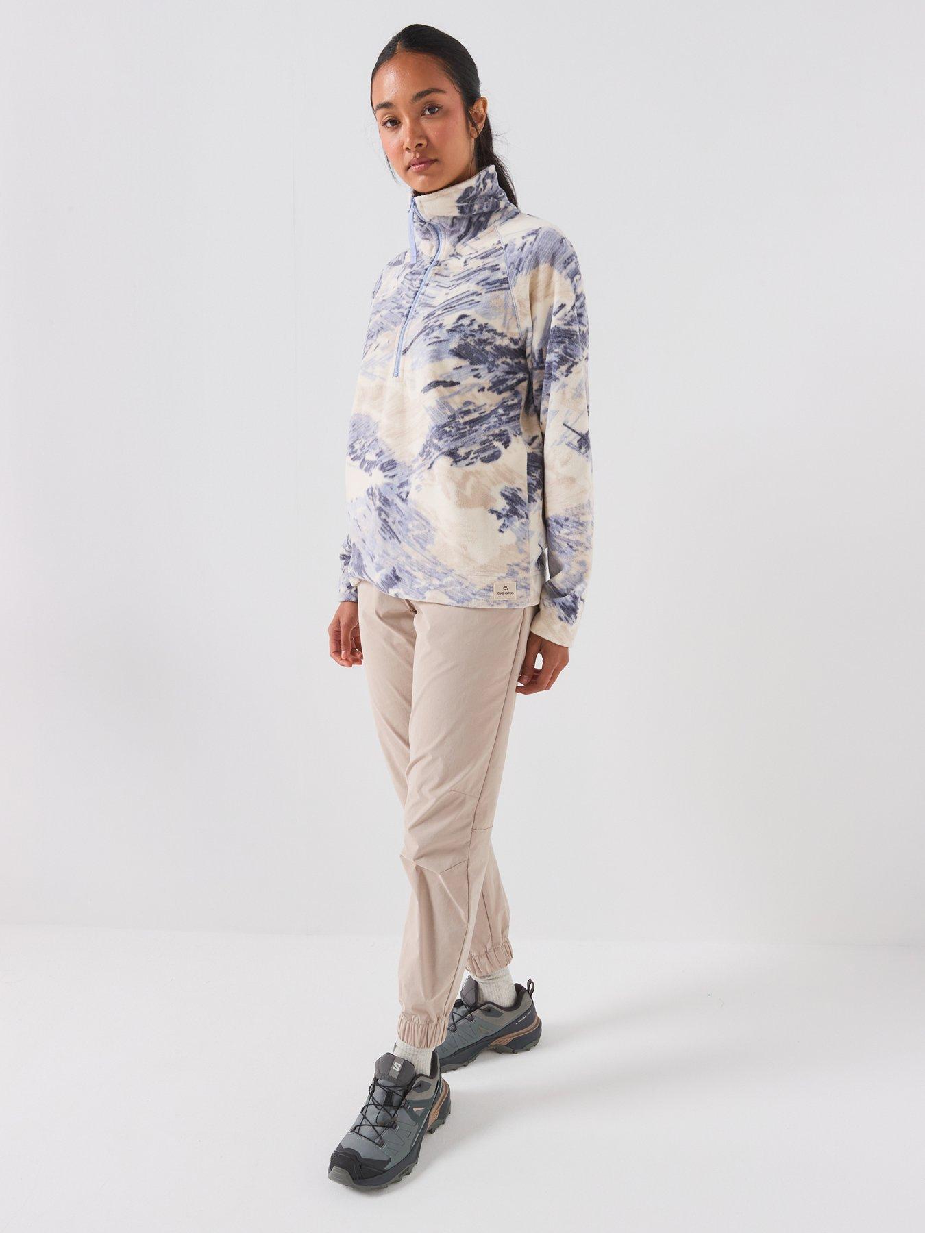 Image 3 of 6 of Craghoppers Womens Annjela Half Zip Printed Microfleece Fleece - Blue