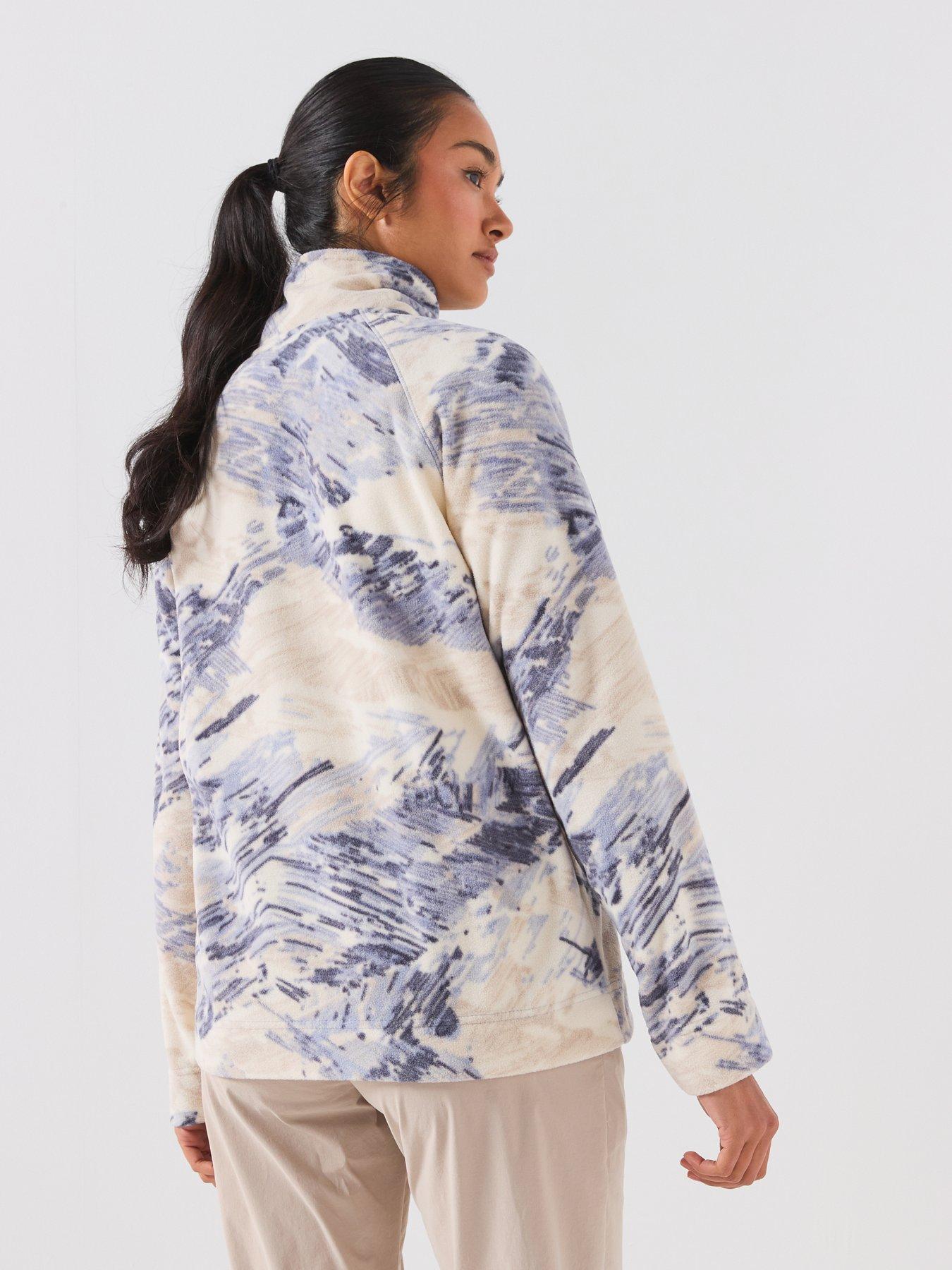Image 5 of 6 of Craghoppers Womens Annjela Half Zip Printed Microfleece Fleece - Blue