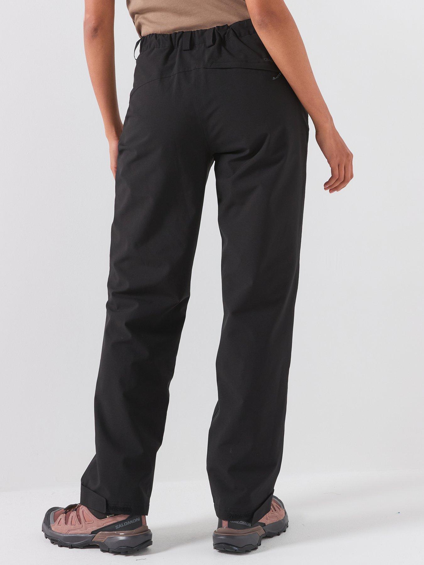 Image 2 of 6 of Craghoppers Womens Aysgarth Pro Waterproof Thermo Zip Pocket Overtrousers - Black