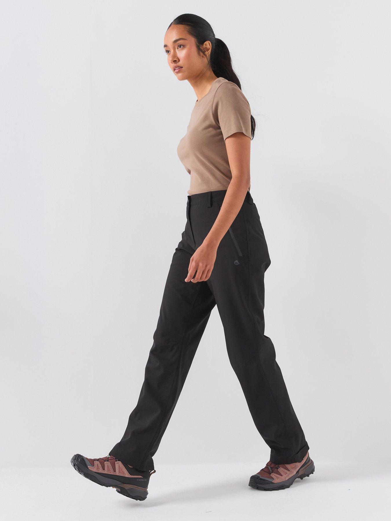 Image 3 of 6 of Craghoppers Womens Aysgarth Pro Waterproof Thermo Zip Pocket Overtrousers - Black