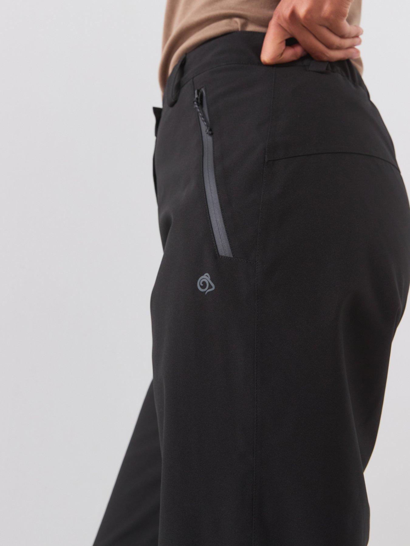 Image 4 of 6 of Craghoppers Womens Aysgarth Pro Waterproof Thermo Zip Pocket Overtrousers - Black
