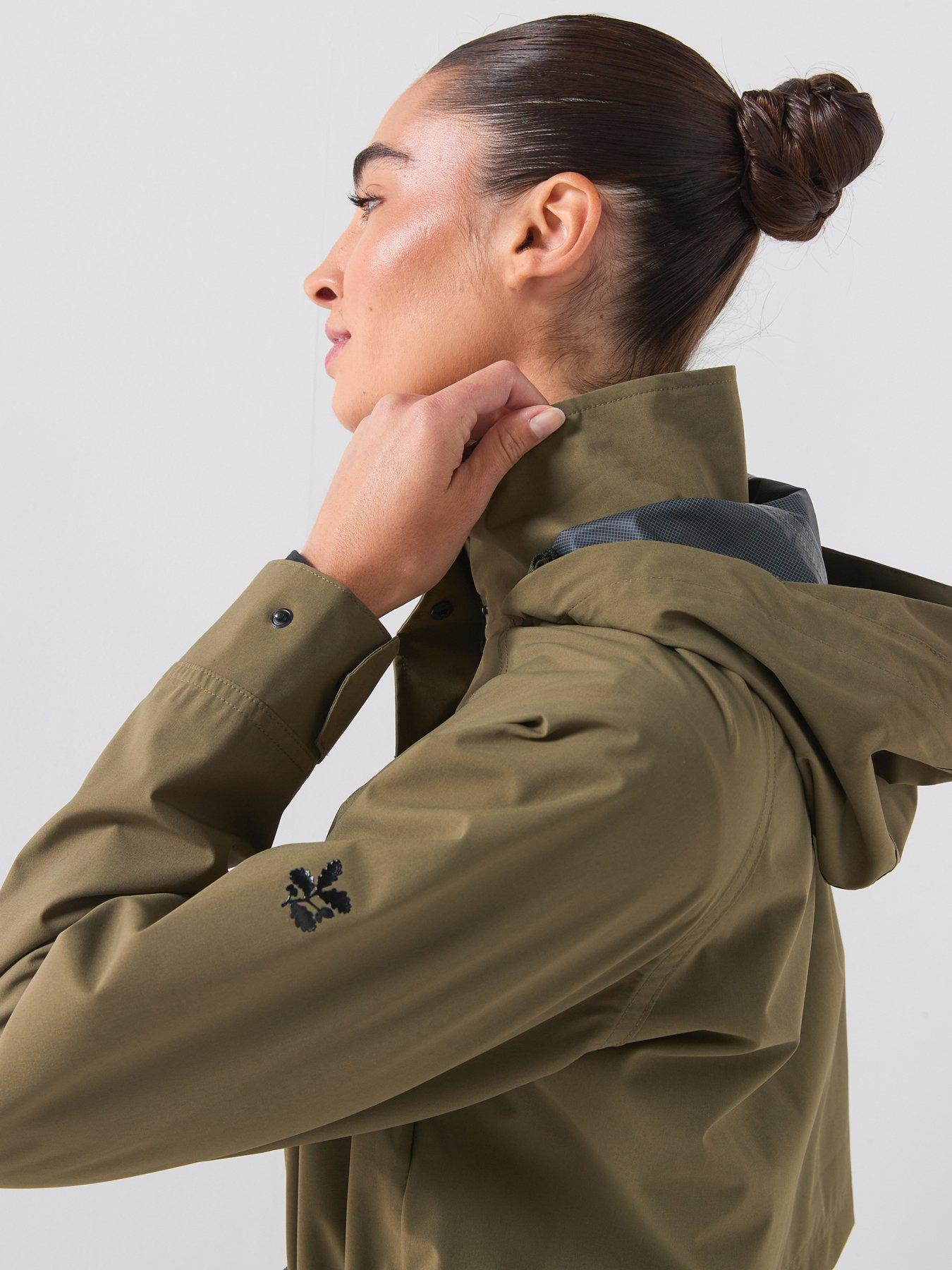 Image 6 of 6 of Craghoppers Womens National Trust AquaDry 2.5-Layer Waterproof Longline Shell Jacket - Brown