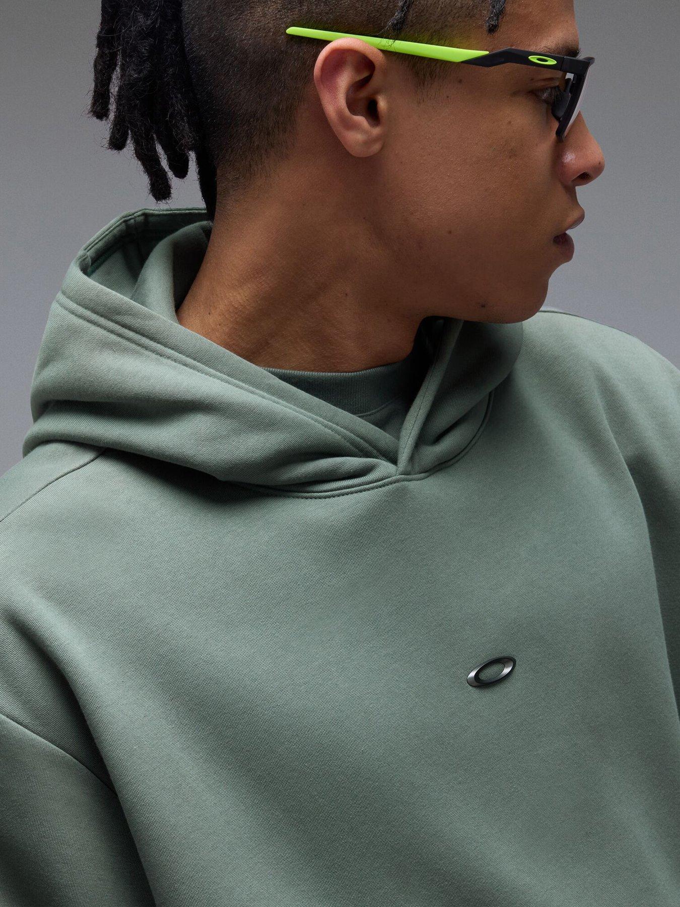 Image 4 of 5 of Oakley Mens Metal Rise Hoodie - Green