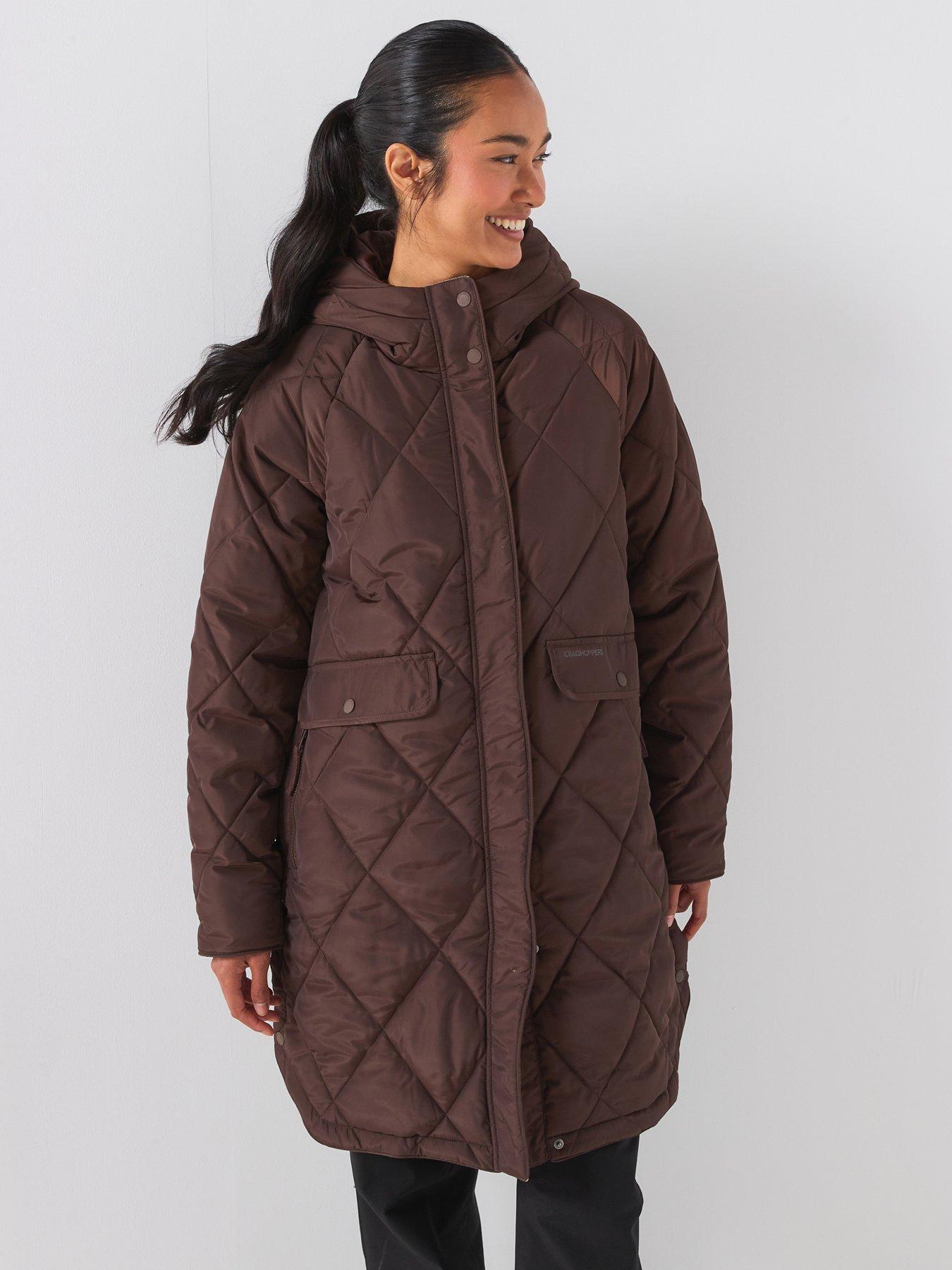 Craghoppers Womens National Trust Sweetgrass Hooded Jacket -brown