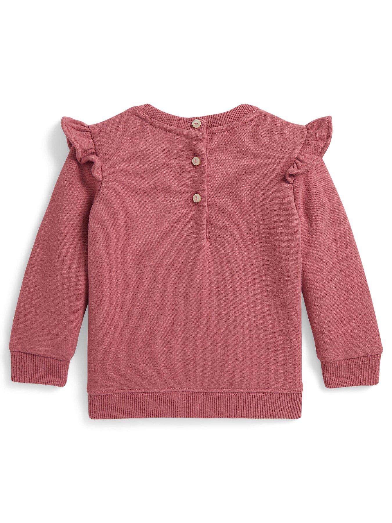 Image 2 of 3 of Polo Ralph Lauren Baby Girls Bear Sweatshirt - Pink