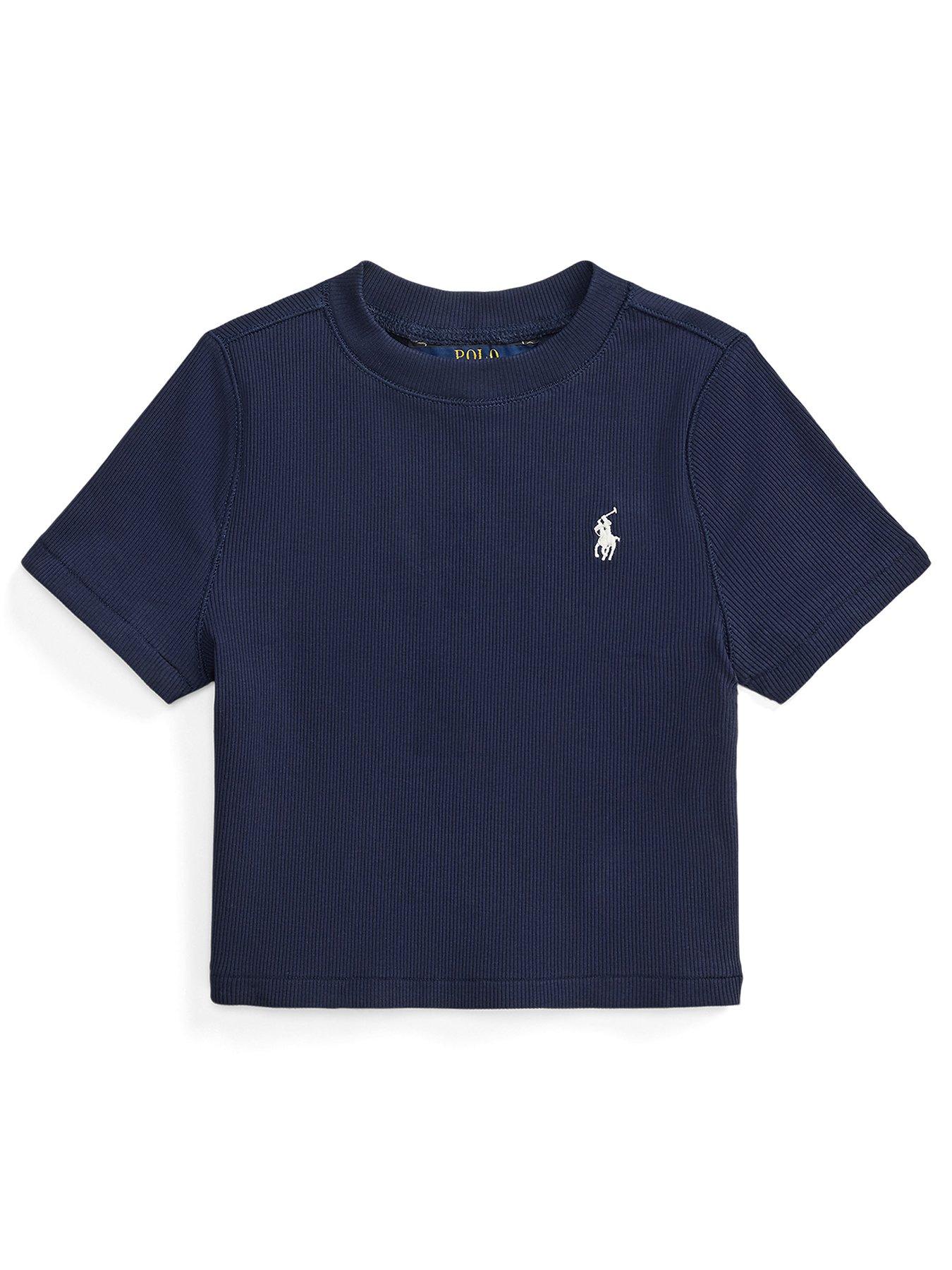 Polo Ralph Lauren Girls Short Sleeve T Shirt - Navy