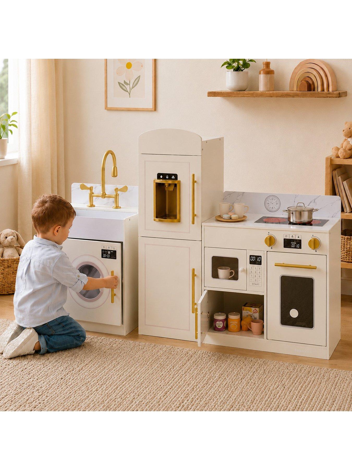 Image 2 of 7 of Teamson Kids Multi-Appliance 3-Piece Kitchen Role Play Set