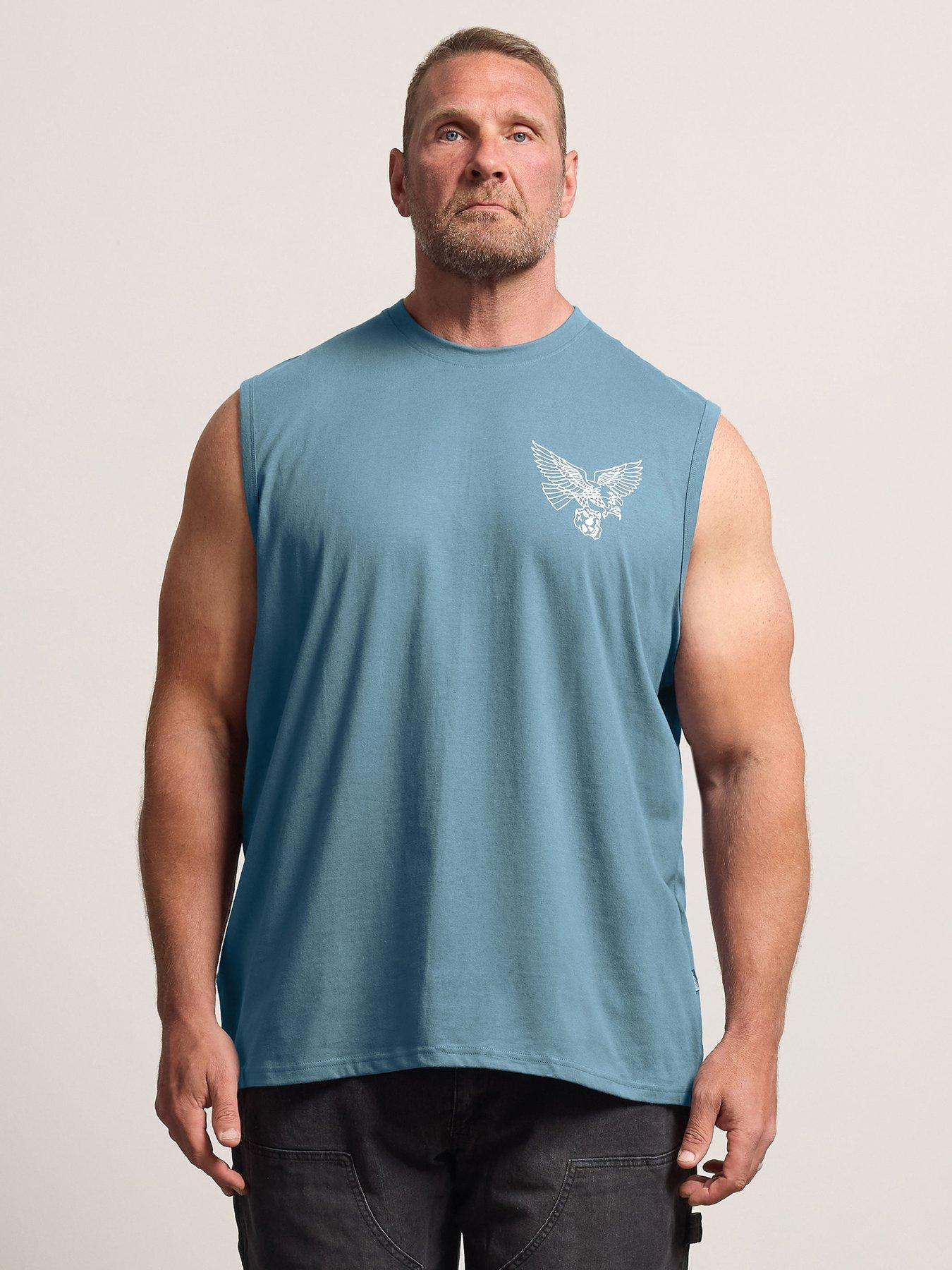 Image 1 of 4 of BadRhino Eagle Muscle Vest - Blue